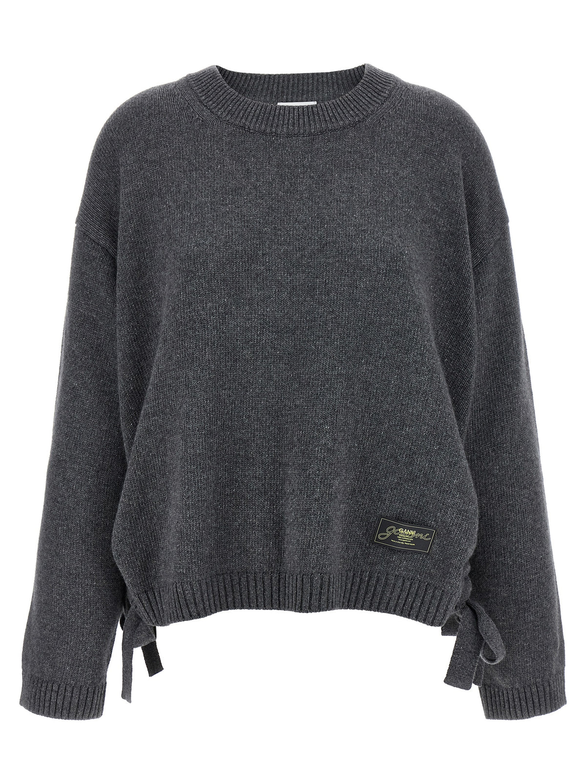 Ganni Gray Wool Women's Cardigan