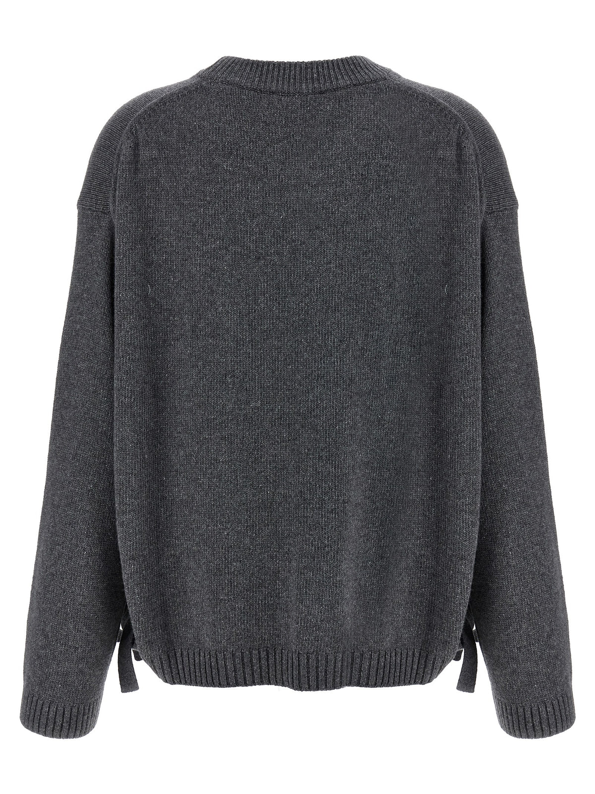 Ganni Gray Wool Women's Cardigan