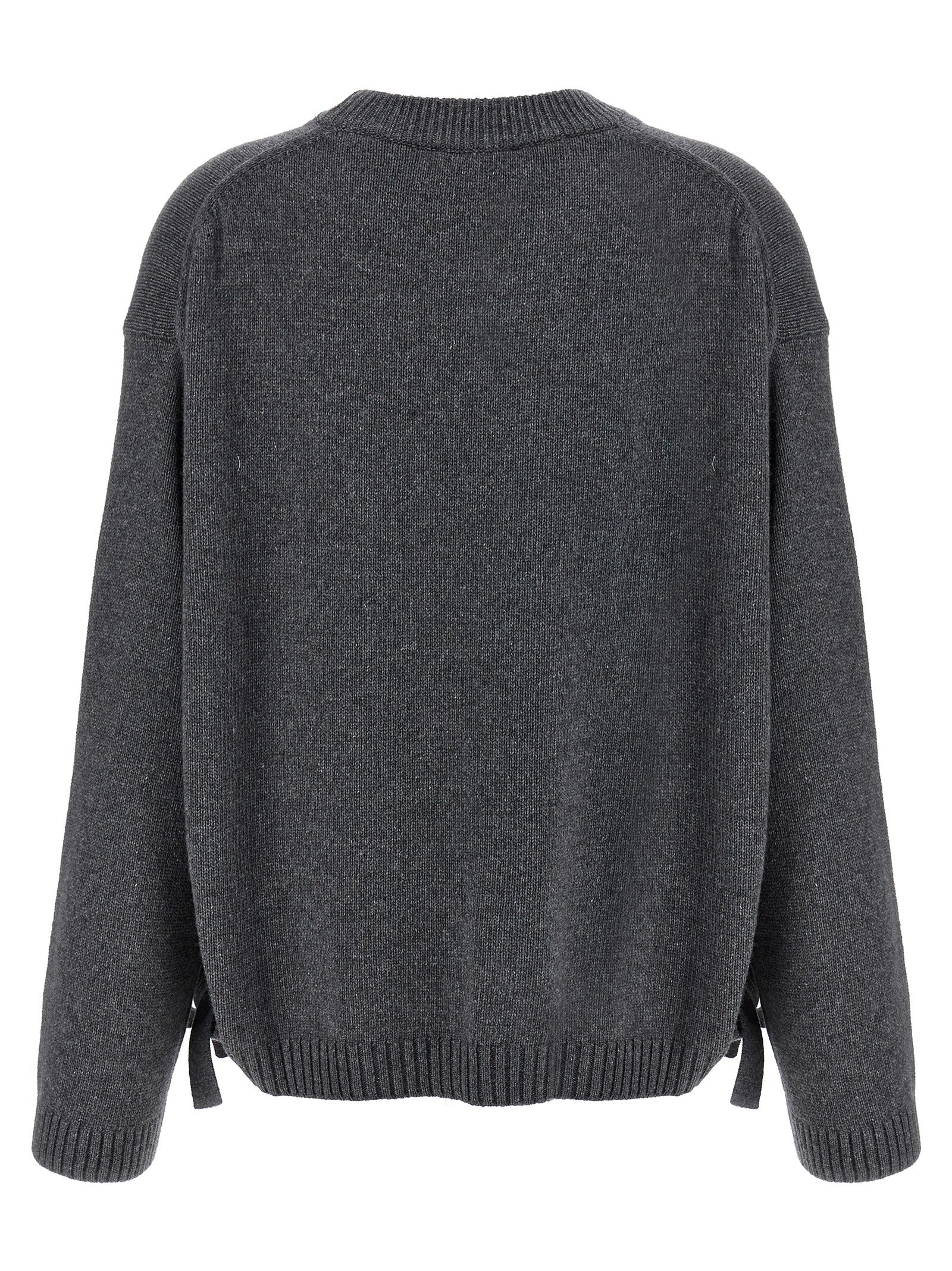 Ganni Gray Wool Women's Cardigan