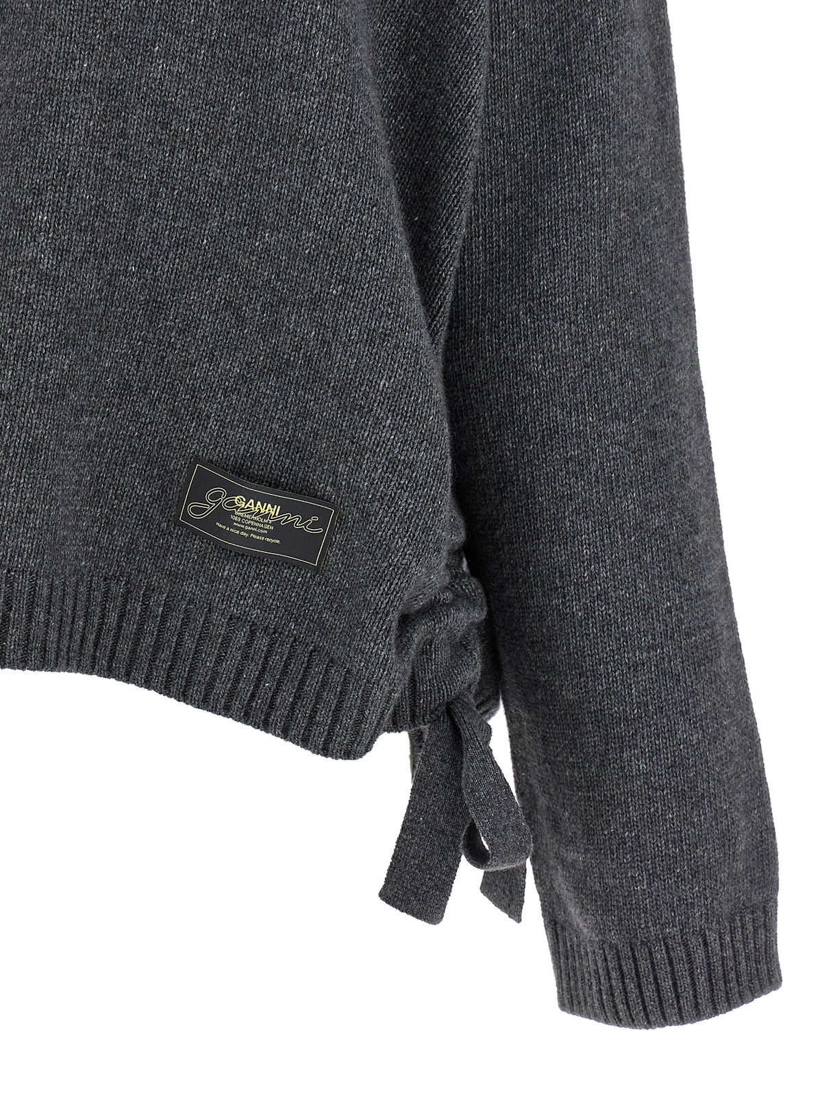 Ganni Gray Wool Women's Cardigan