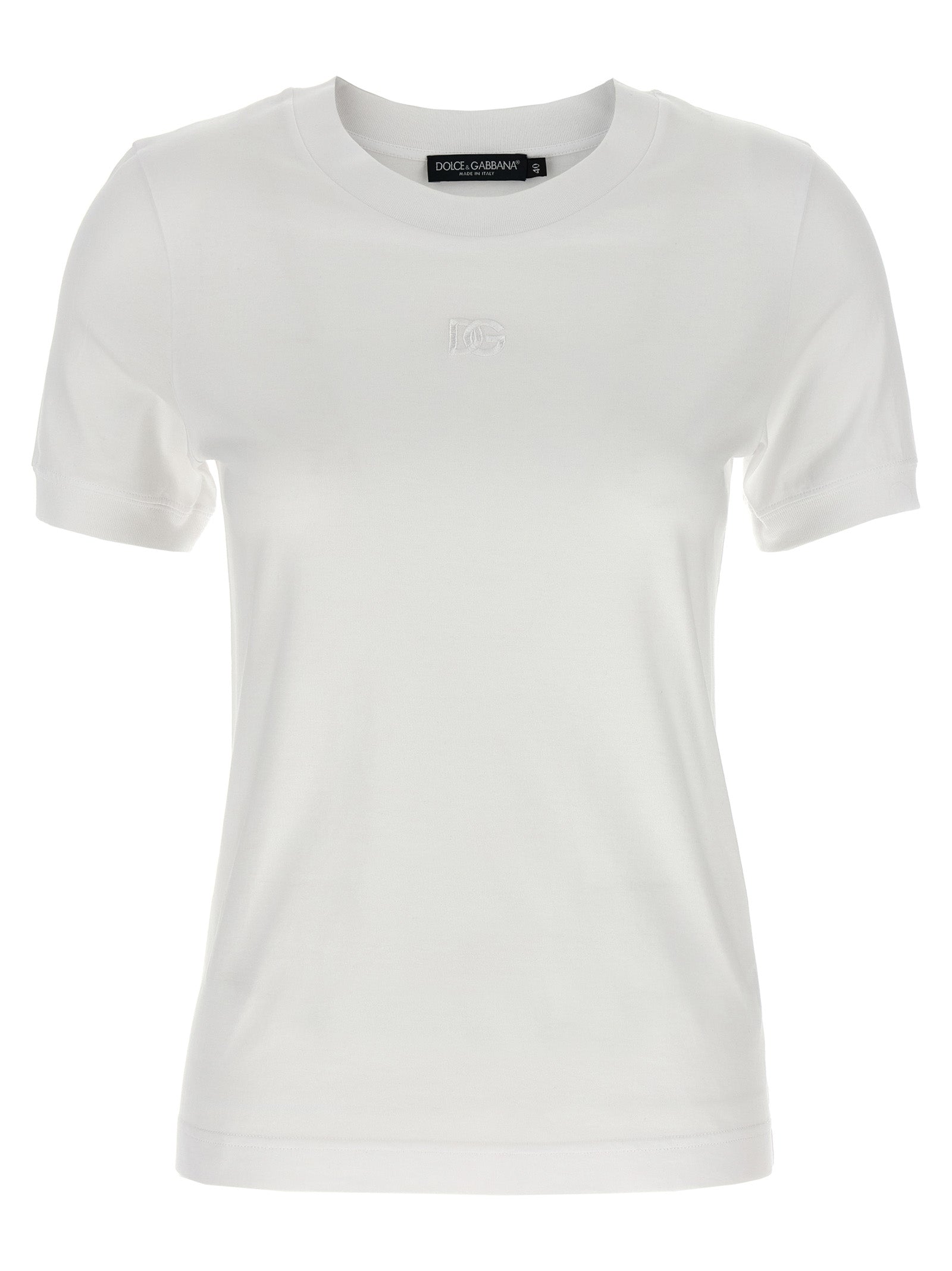 Dolce & Gabbana White Cotton Women's T-Shirt