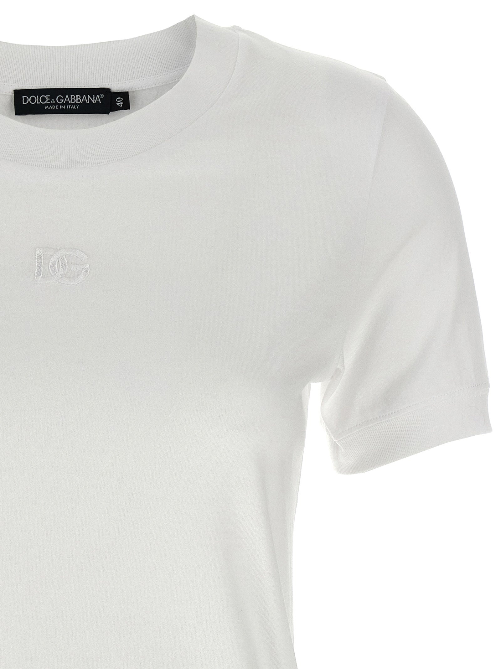 Dolce & Gabbana White Cotton Women's T-Shirt