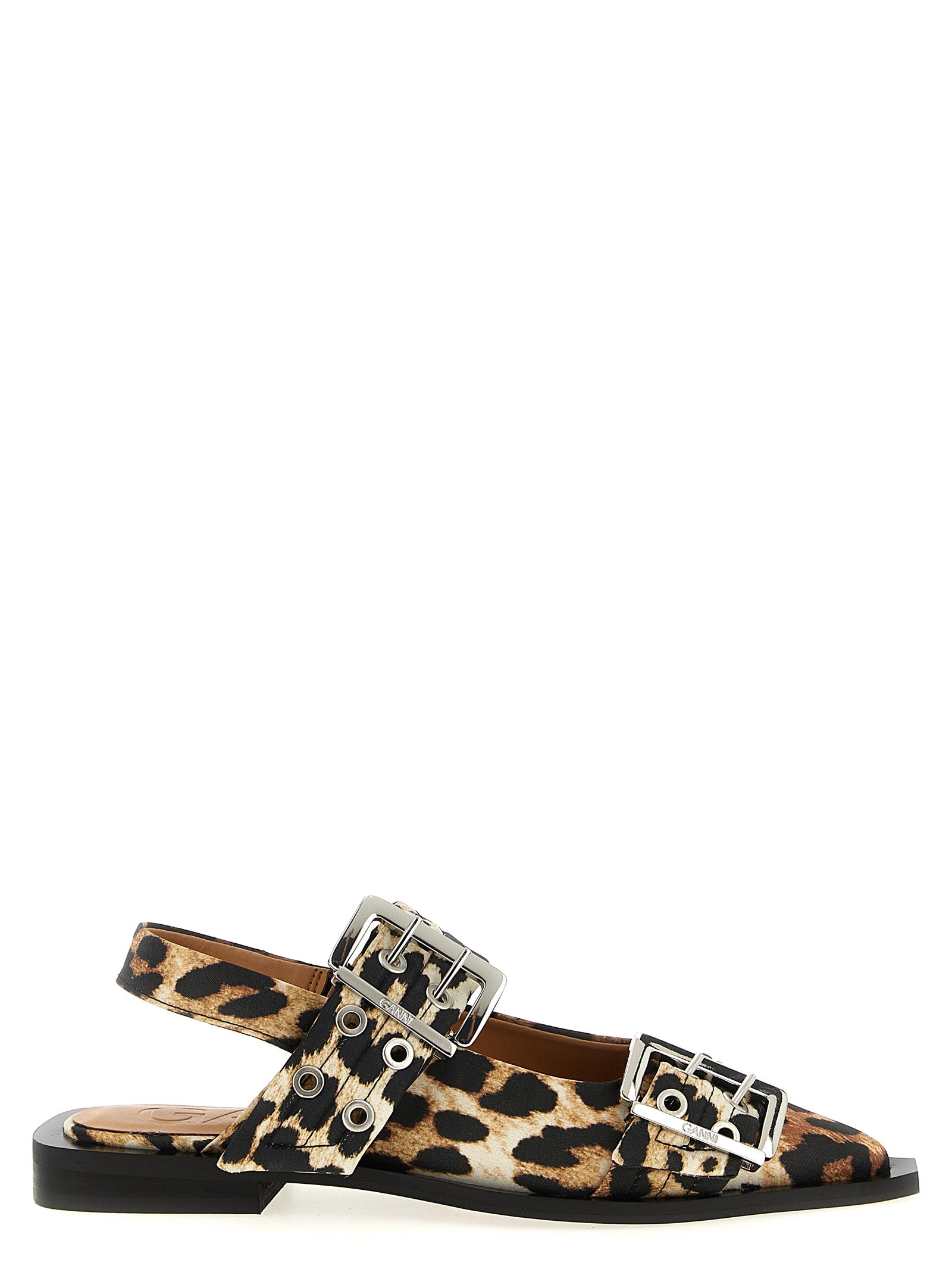 Ganni Multicolor Polyester Ballet Women's Flats