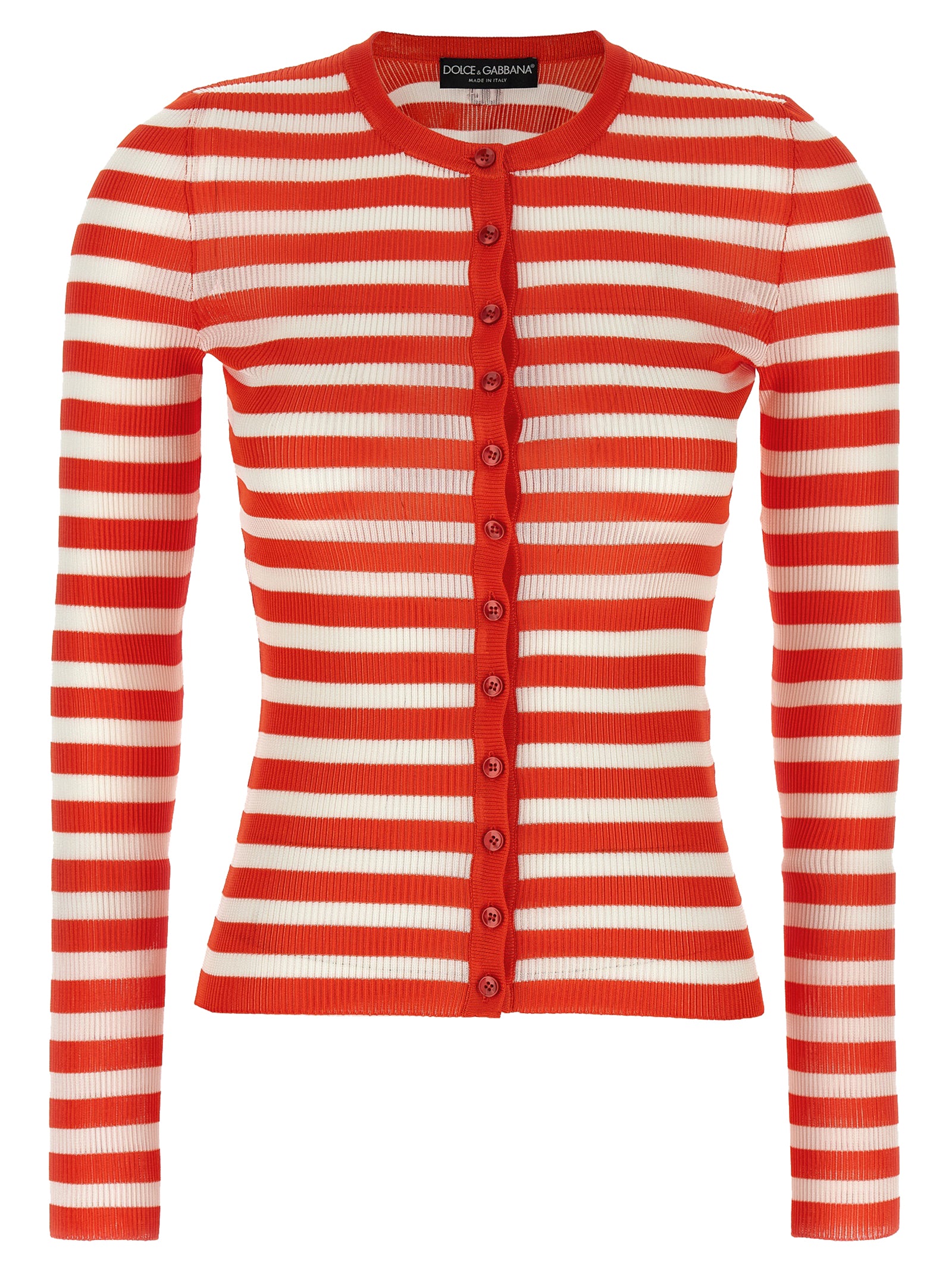 Dolce & Gabbana Orange Viscose Women's Cardigan