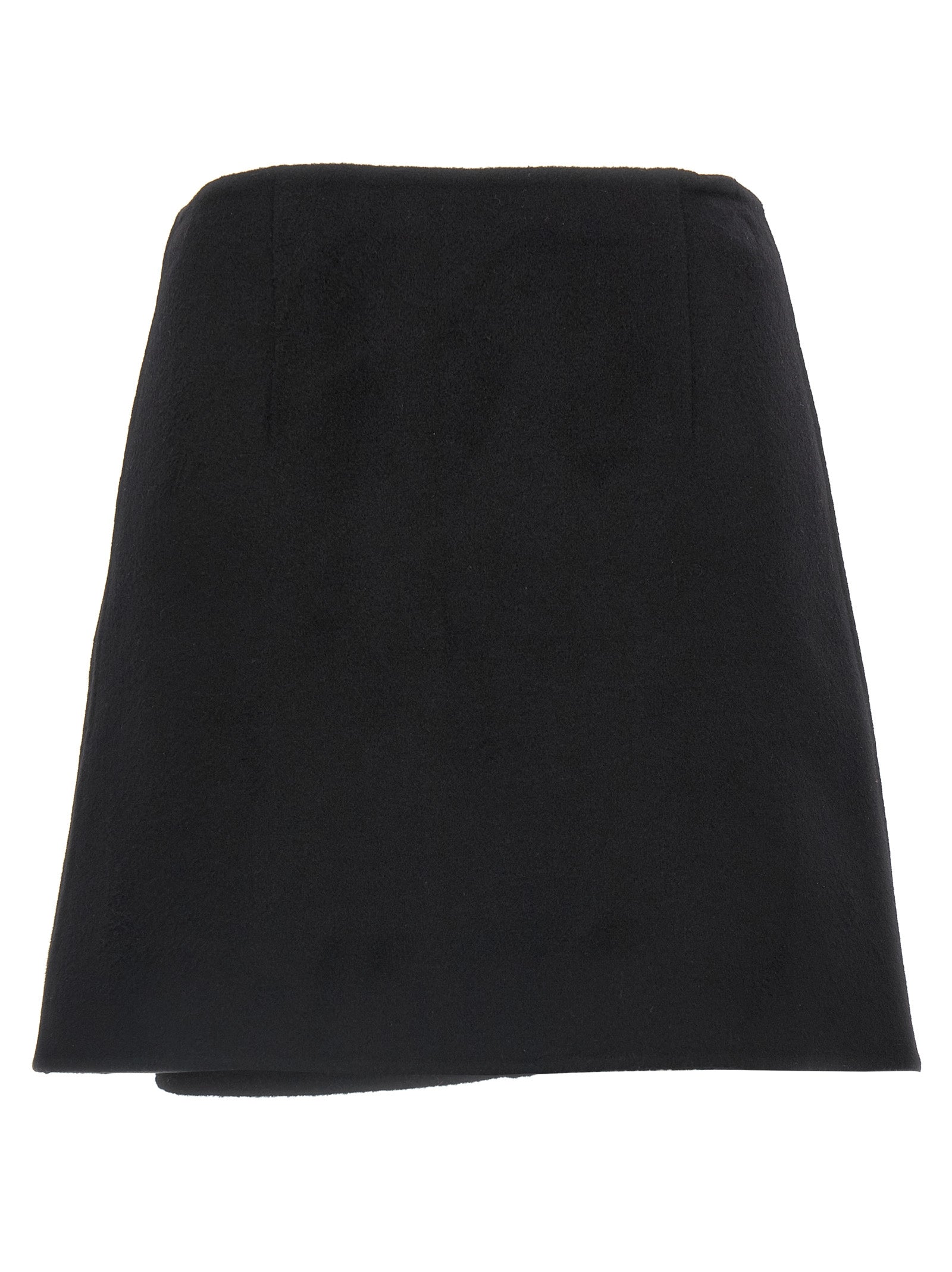 Ermanno Scervino Black Virgin Wool Long Women's Skirt