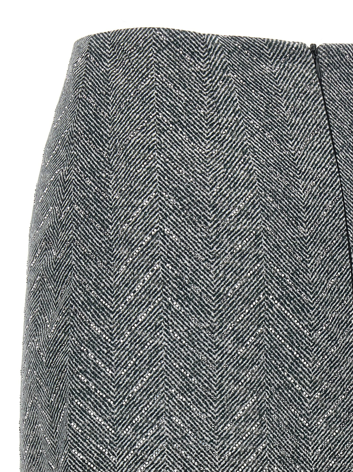 Ermanno Scervino Gray Silk Midi Women's Skirt
