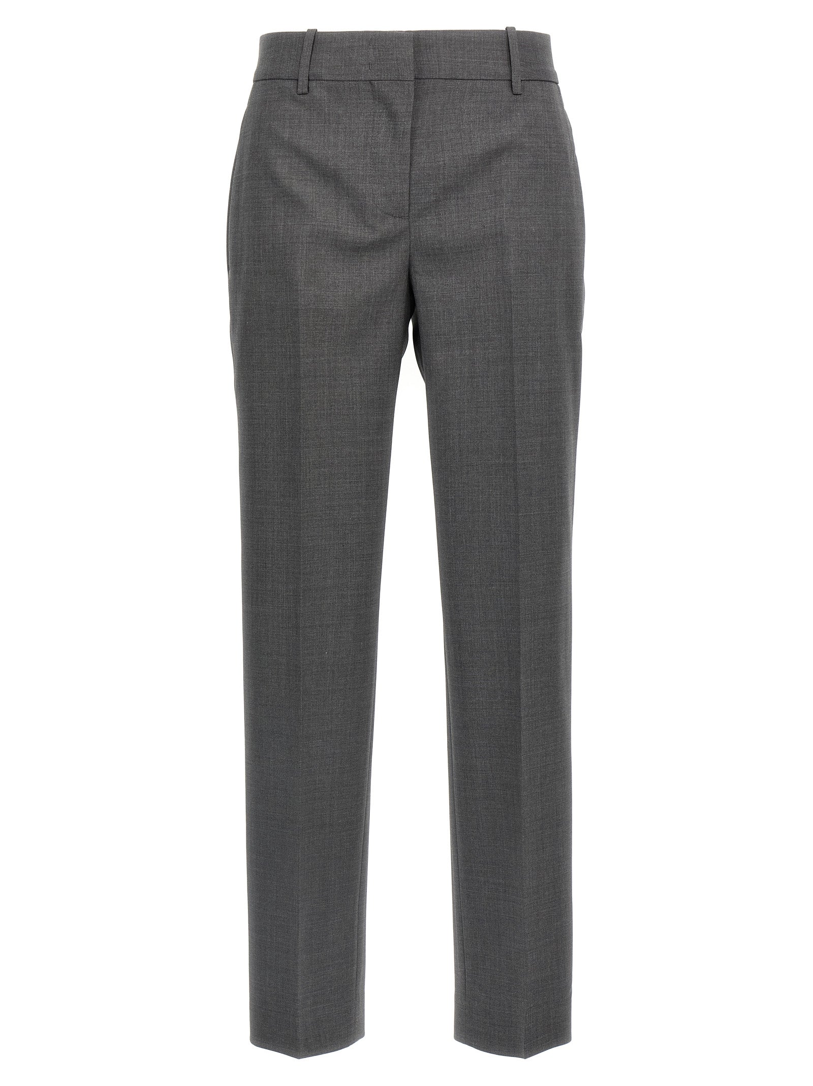 Ermanno Scervino Gray Virgin Wool Dress Women's Pants