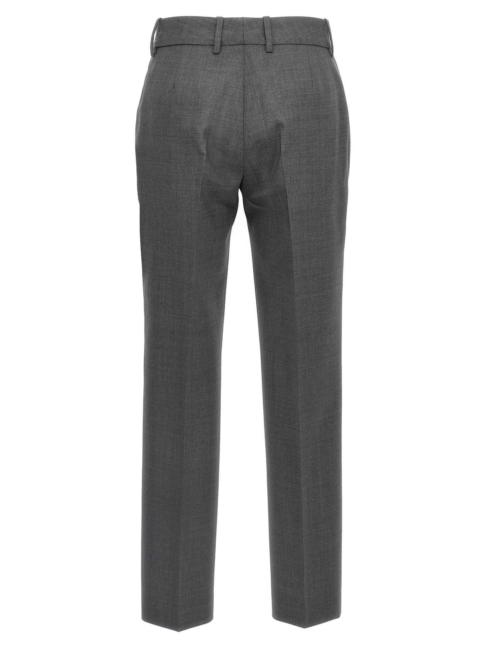 Ermanno Scervino Gray Virgin Wool Dress Women's Pants