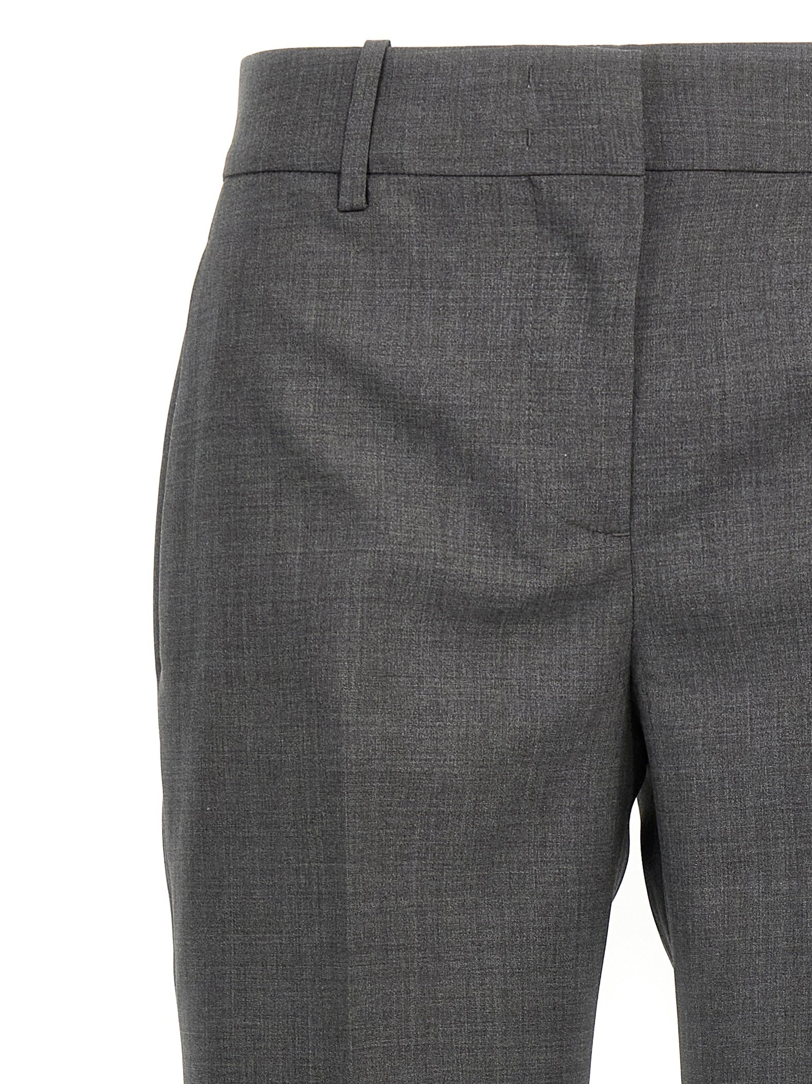 Ermanno Scervino Gray Virgin Wool Dress Women's Pants