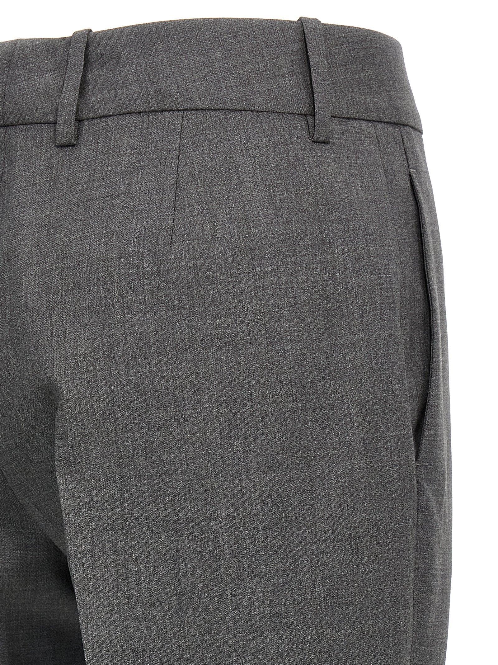 Ermanno Scervino Gray Virgin Wool Dress Women's Pants