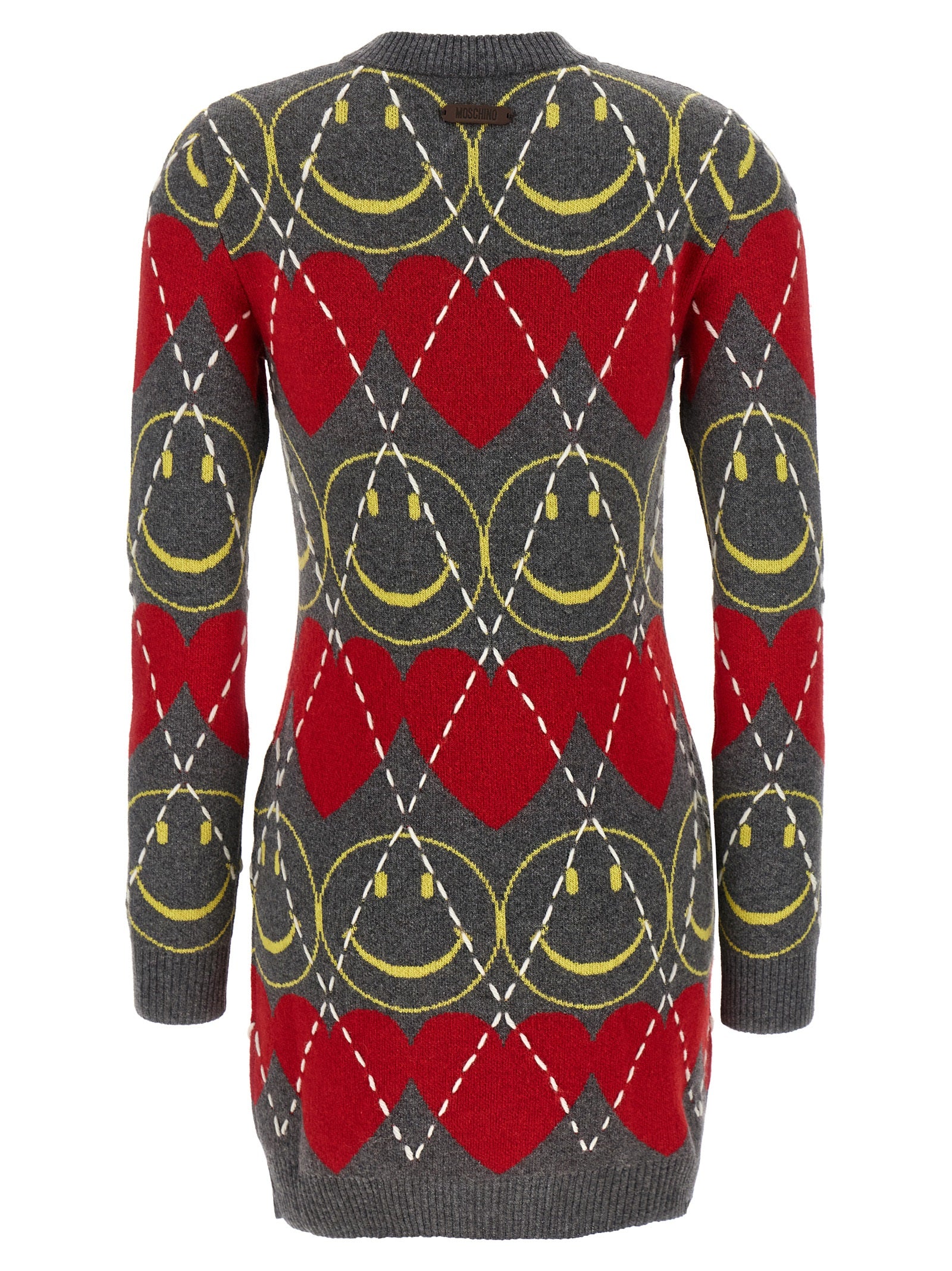 Moschino Multicolor Wool Short Women's Dress