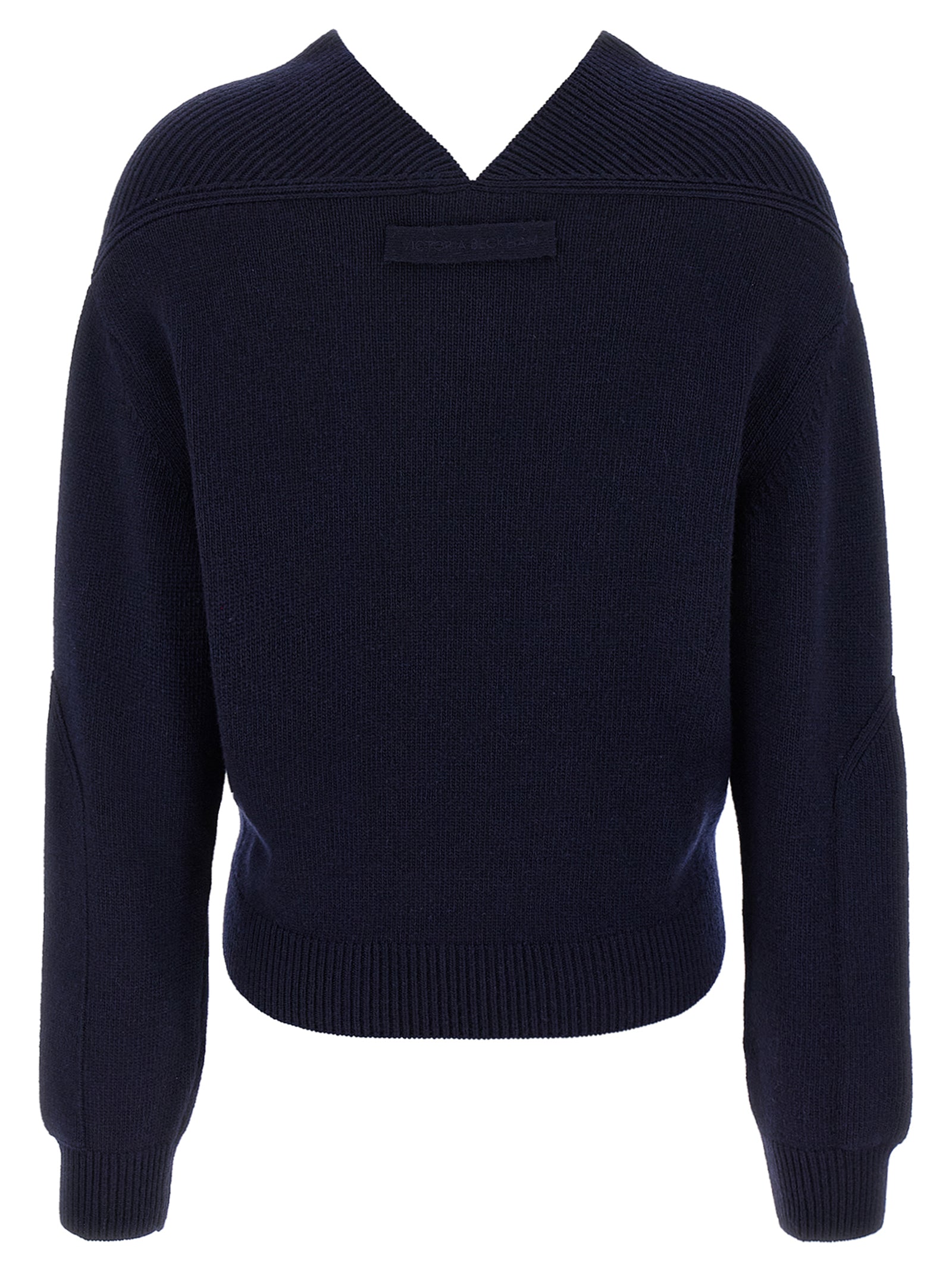 Victoria Beckham Blue Wool Women's Cardigan