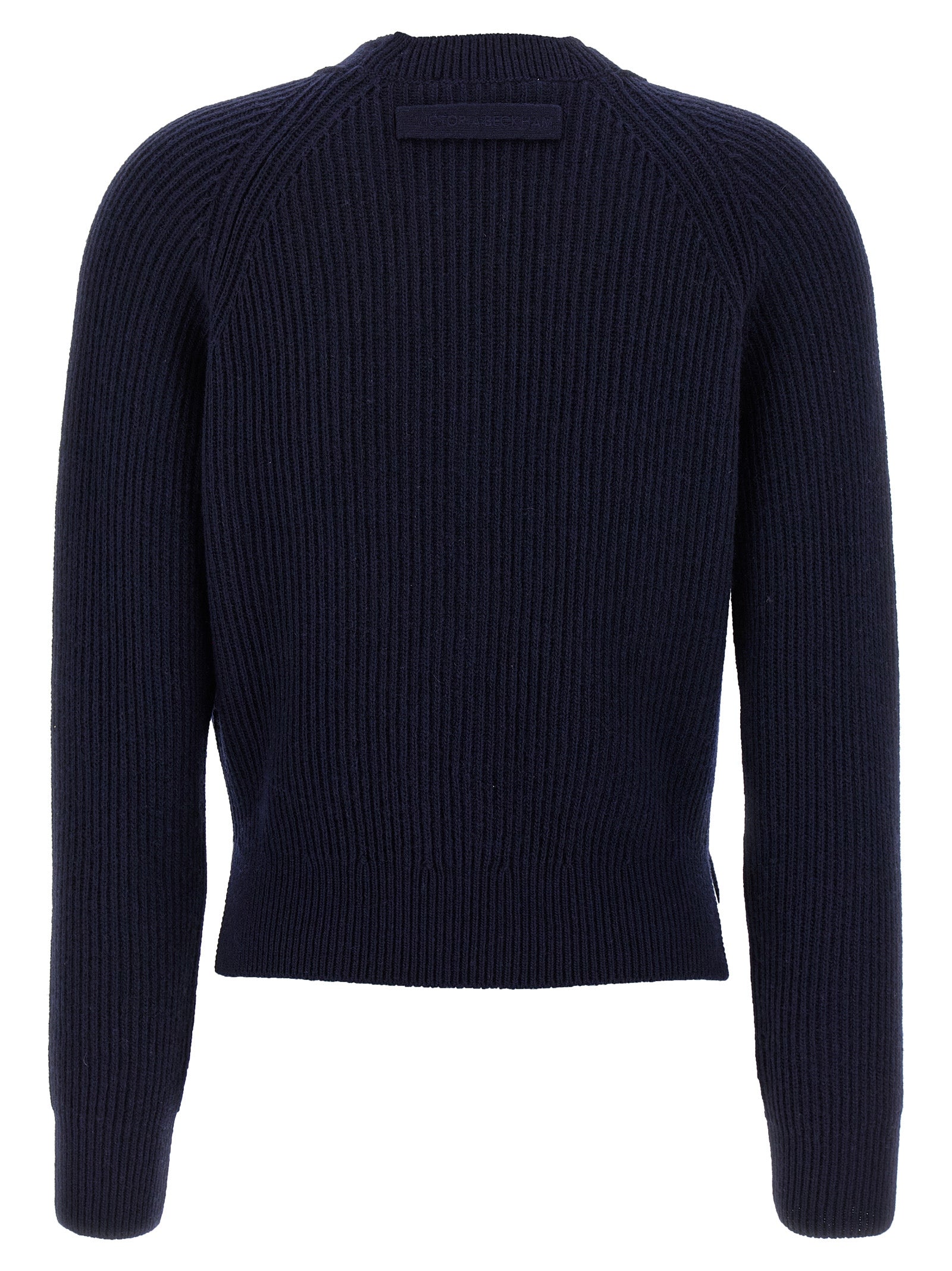 Victoria Beckham Blue Wool Women's Cardigan