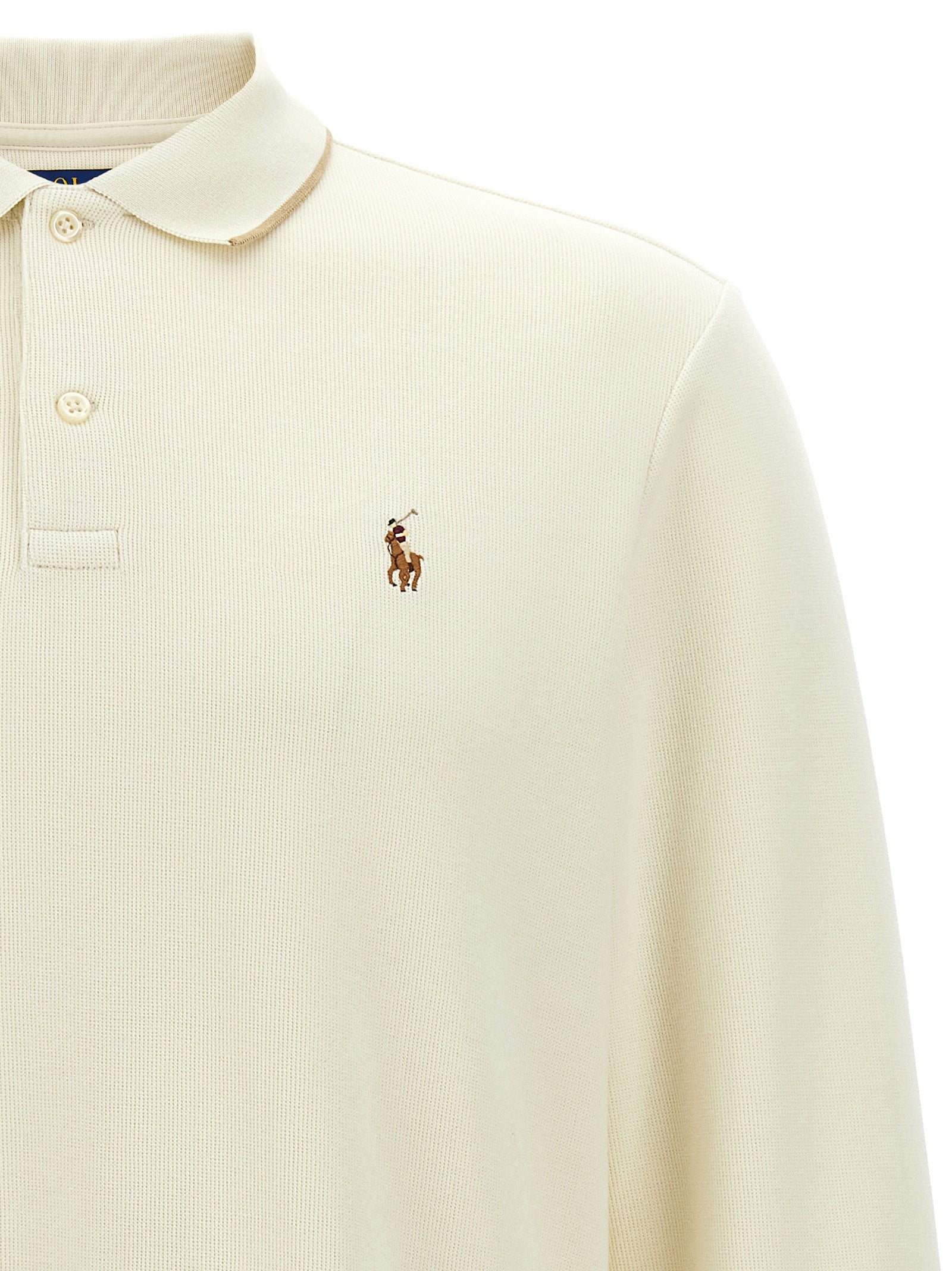 Polo Ralph Lauren Beige Cotton Polo Men's Shirt