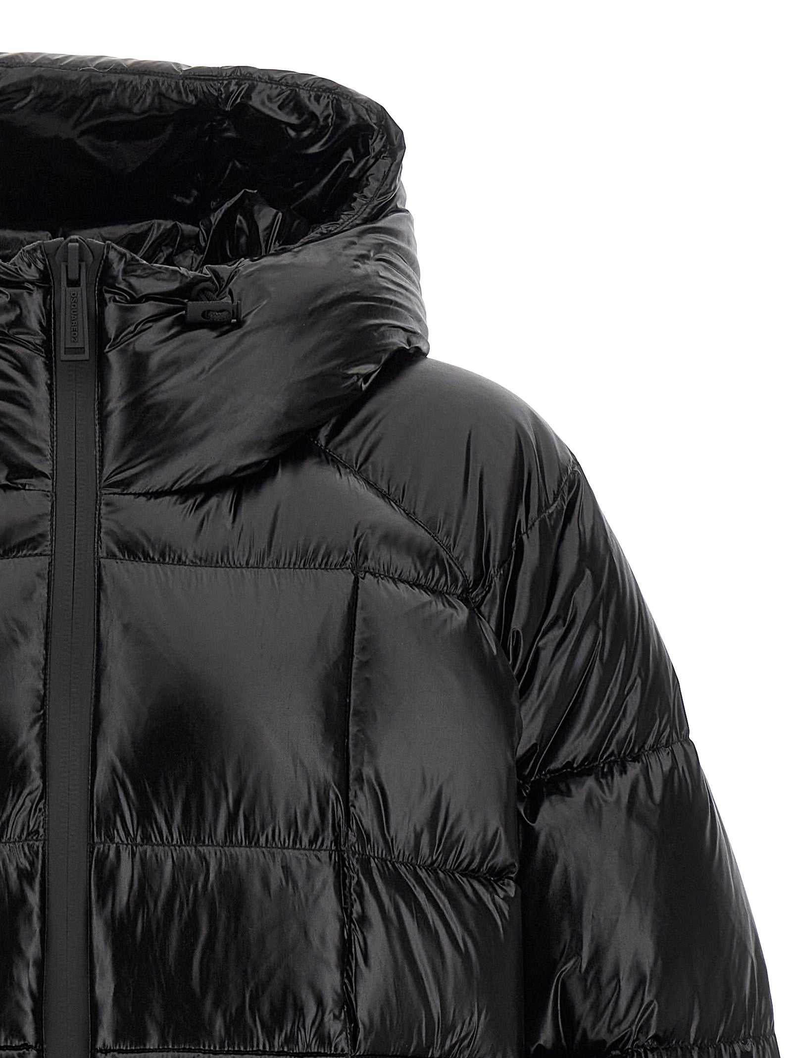 Dsquared² Black Polyamide Full-Length Men's Jacket