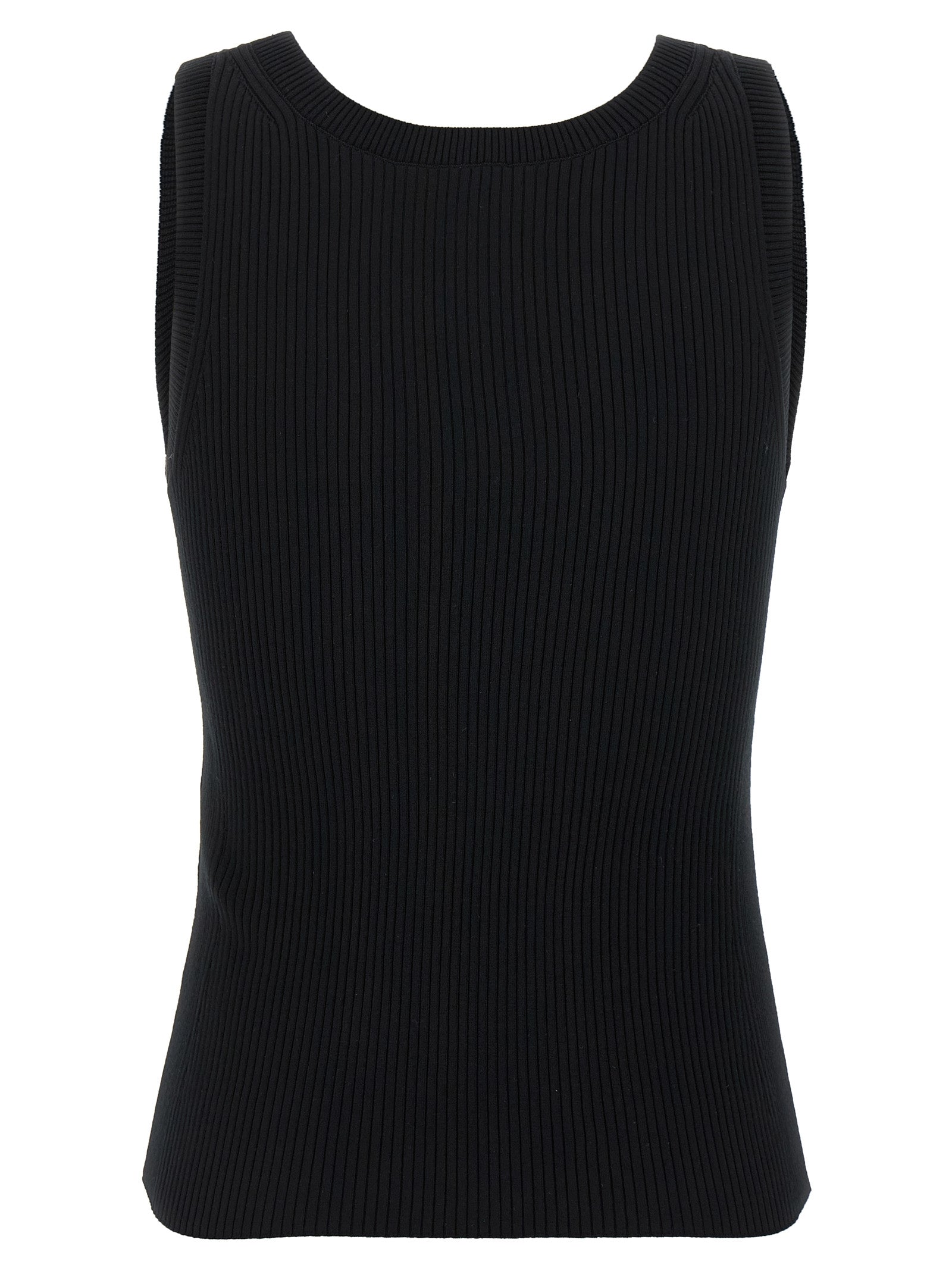 Kenzo Black Viscose Sleeveles Women's T-Shirt