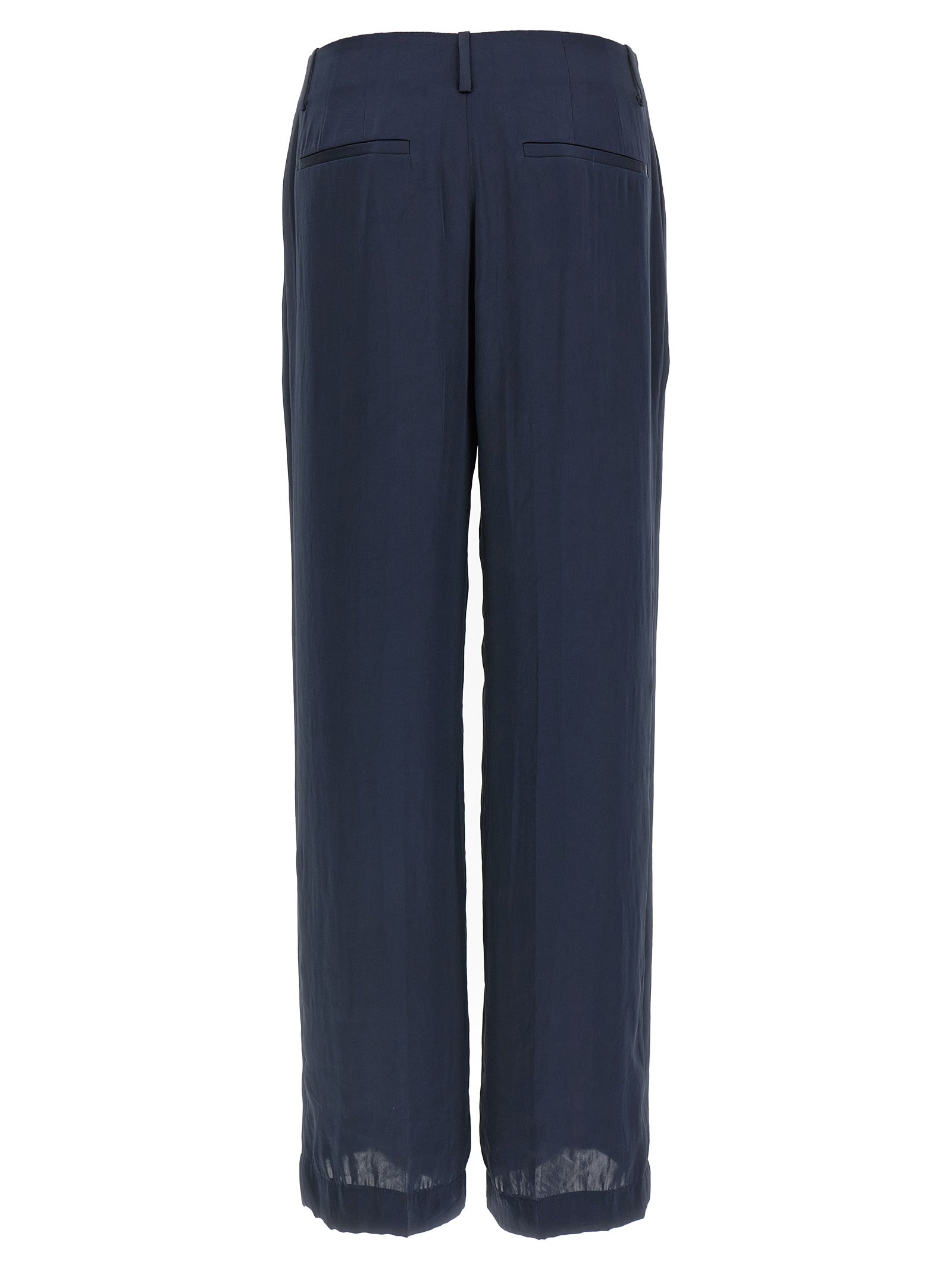 Theory Blue Polyester Casual Women's Pants