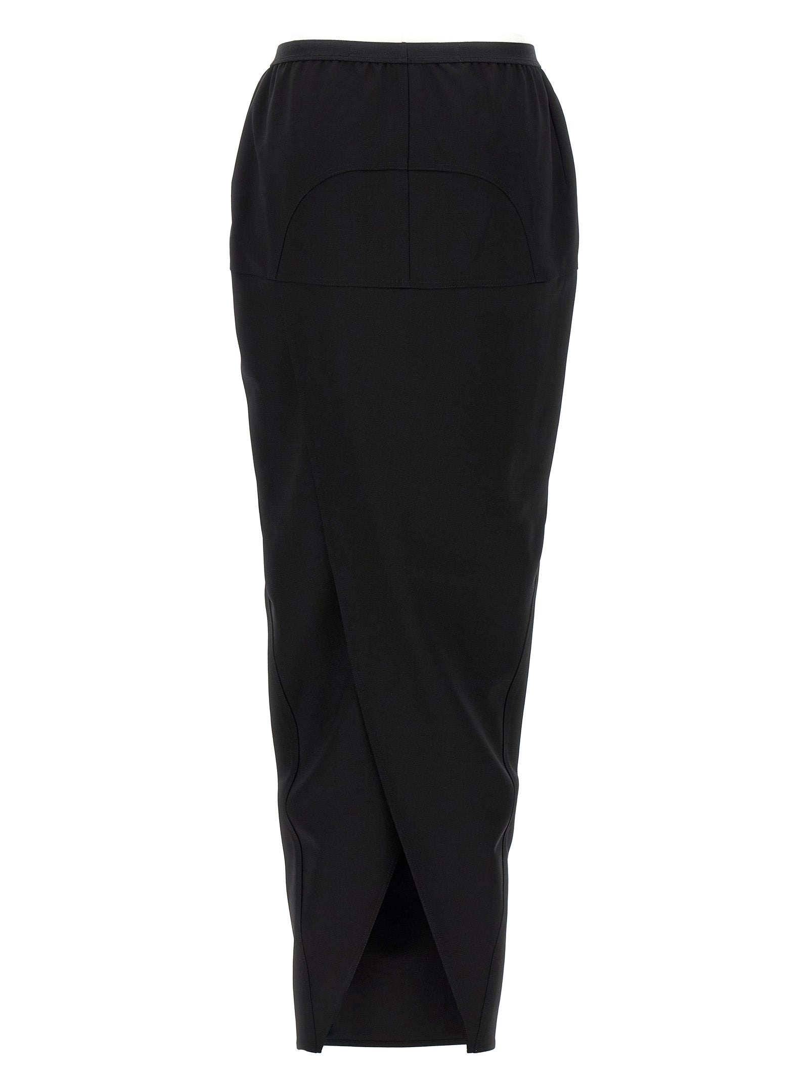 Rick Owens Black Wool Mini Women's Skirt