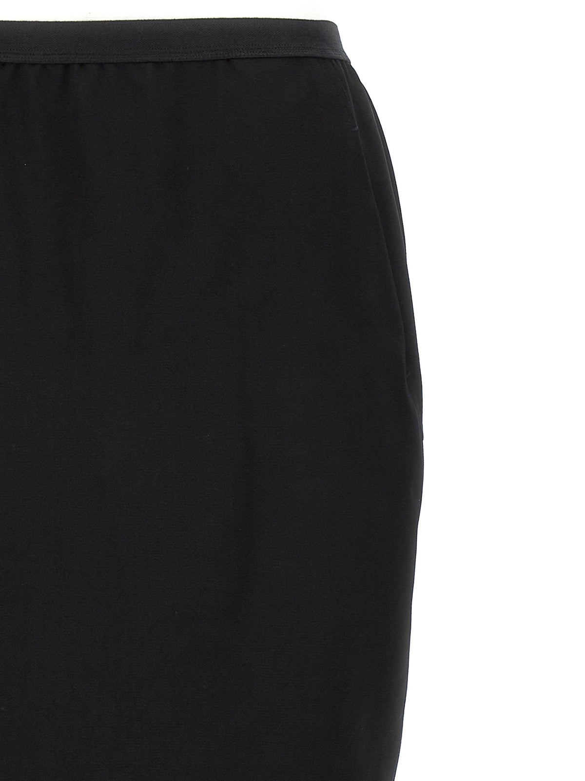 Rick Owens Black Wool Mini Women's Skirt