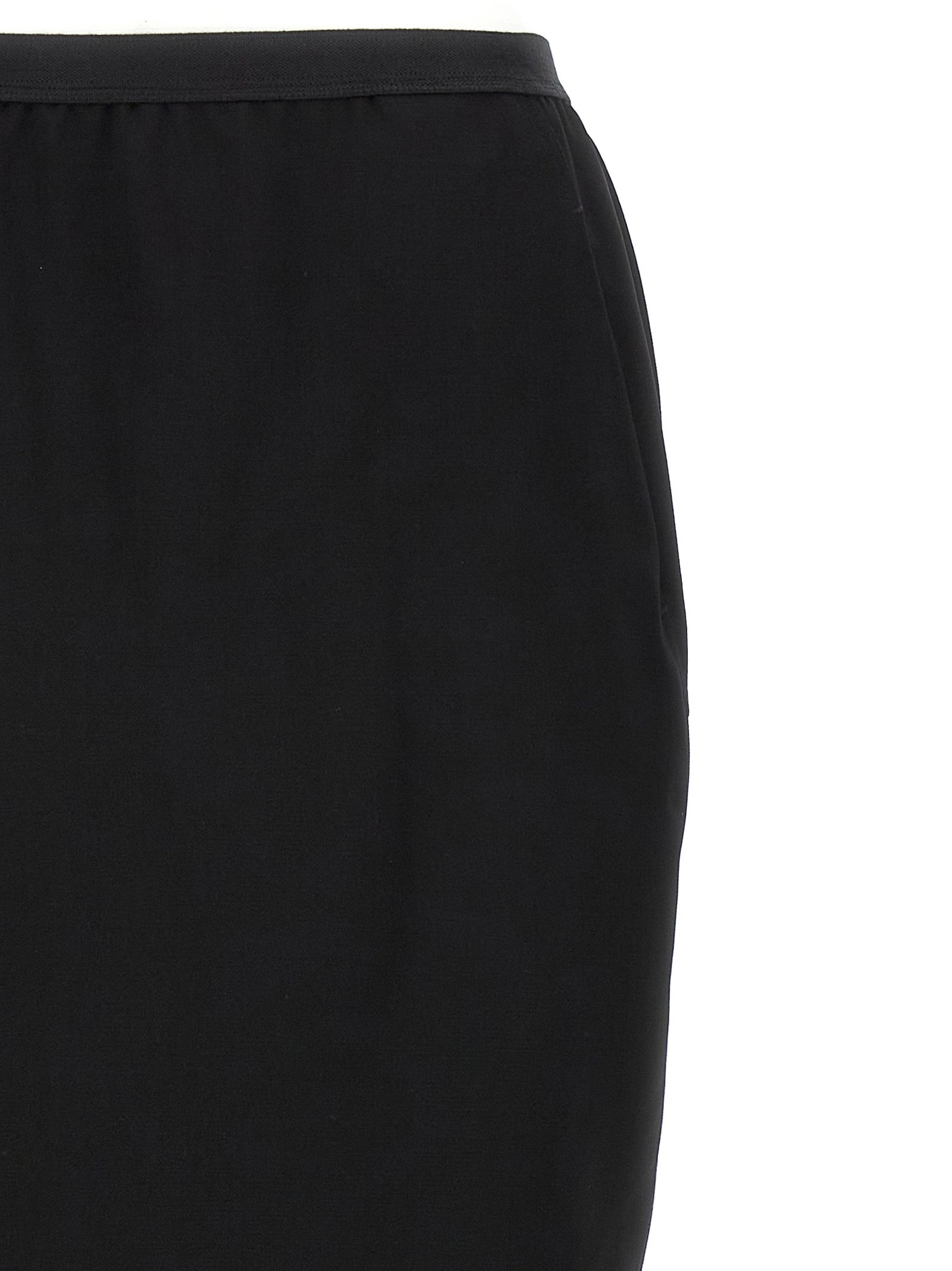 Rick Owens Black Wool Mini Women's Skirt