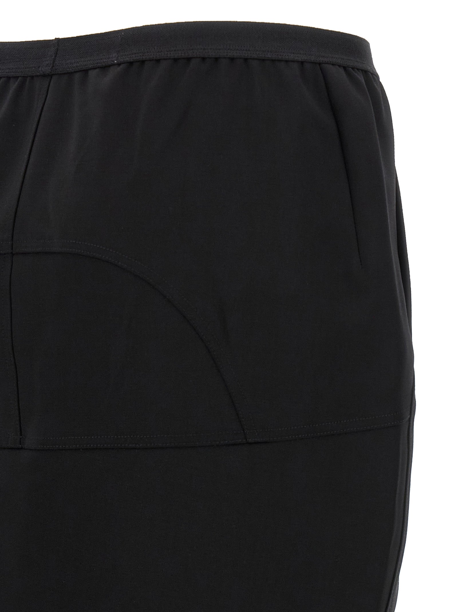 Rick Owens Black Wool Mini Women's Skirt