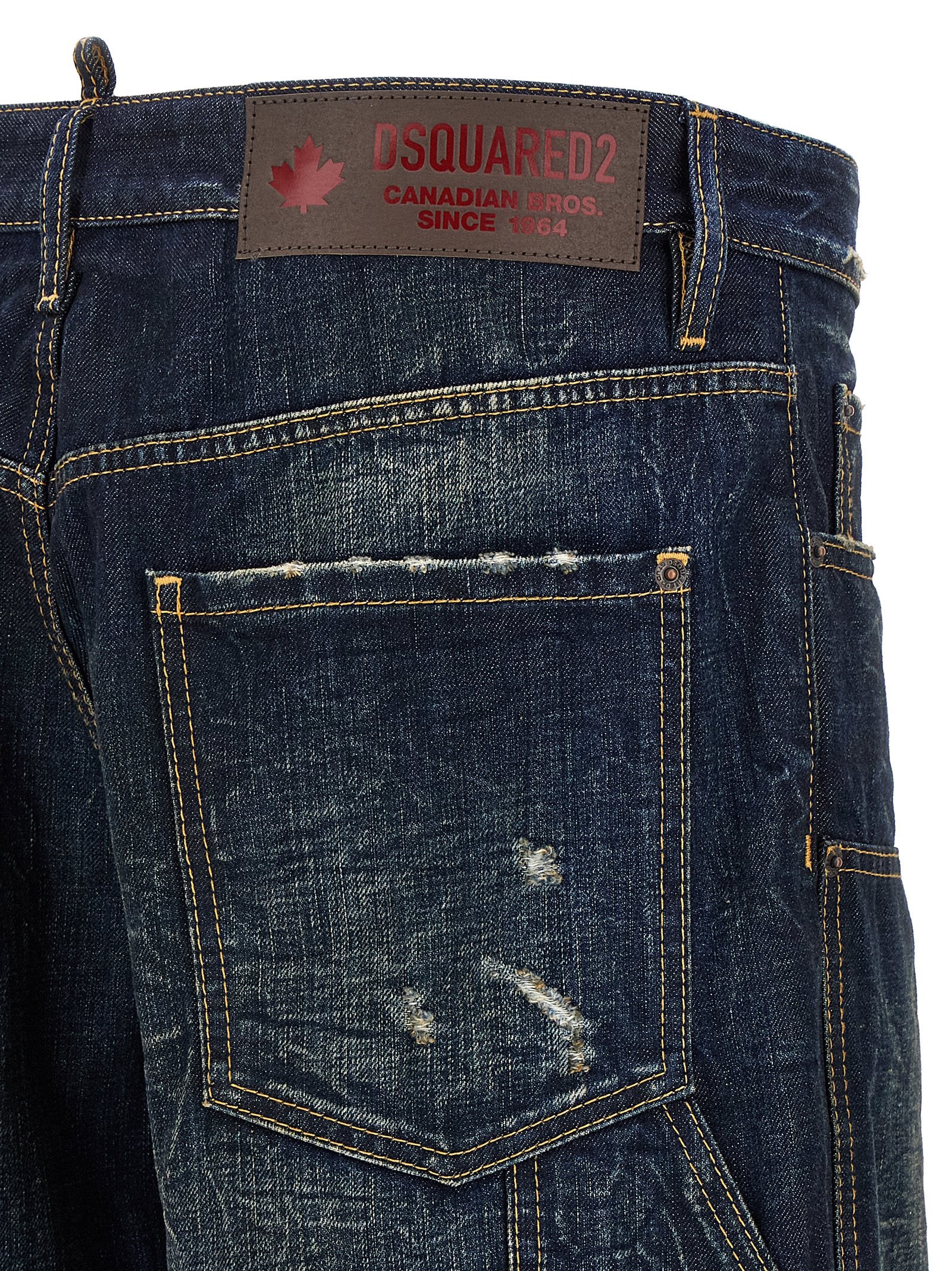 Dsquared² Blue Cotton Jeans Men's Denim