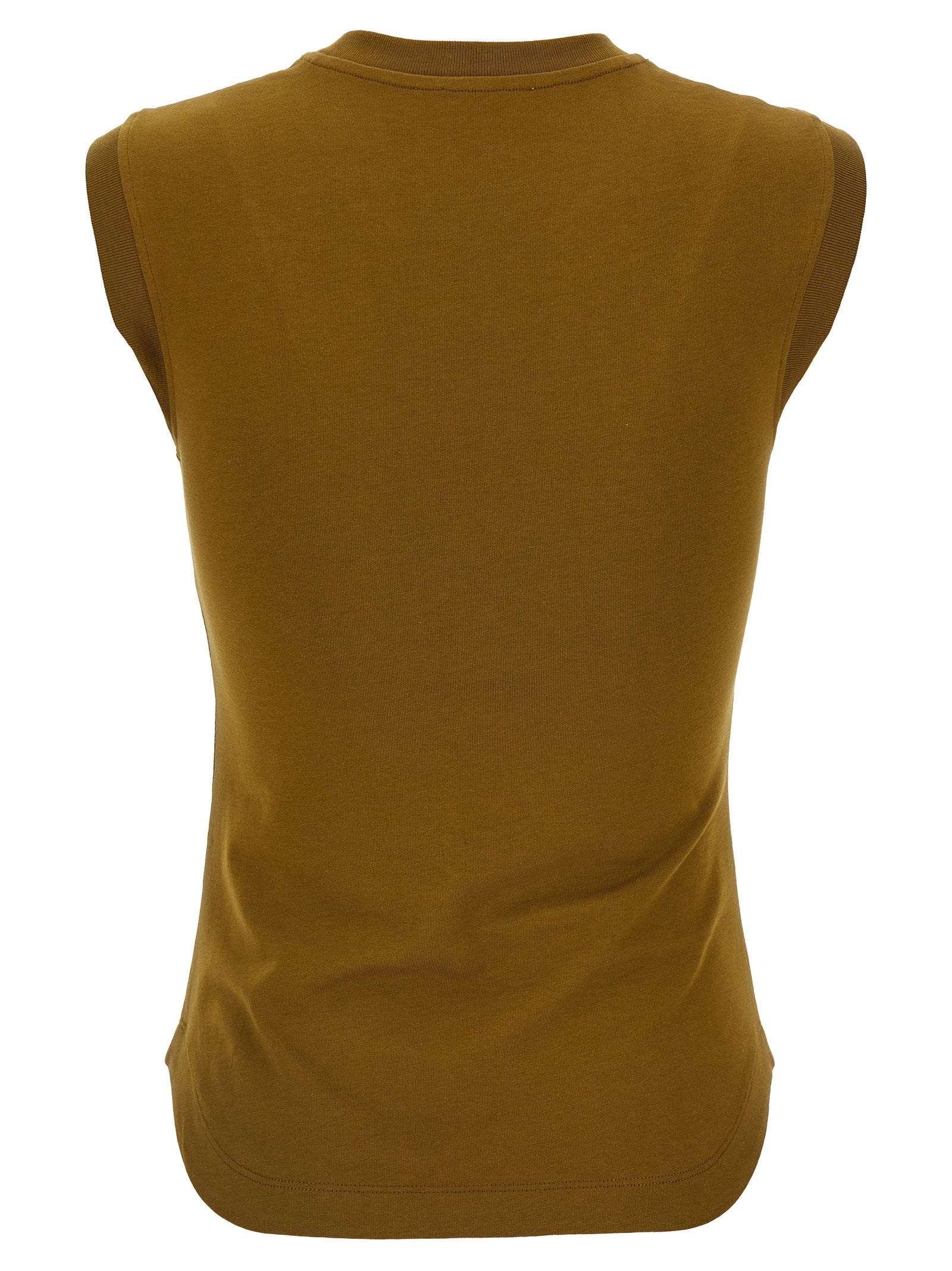 The Attico Bicolor Cotton Sleeveles Women's T-Shirt