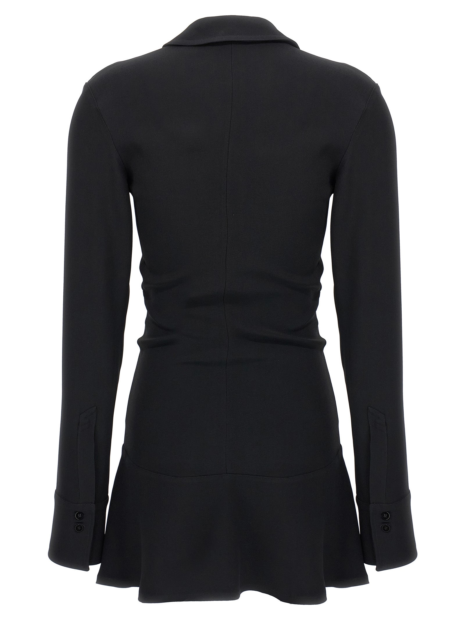 The Attico Black Marabou Short Women's Dress
