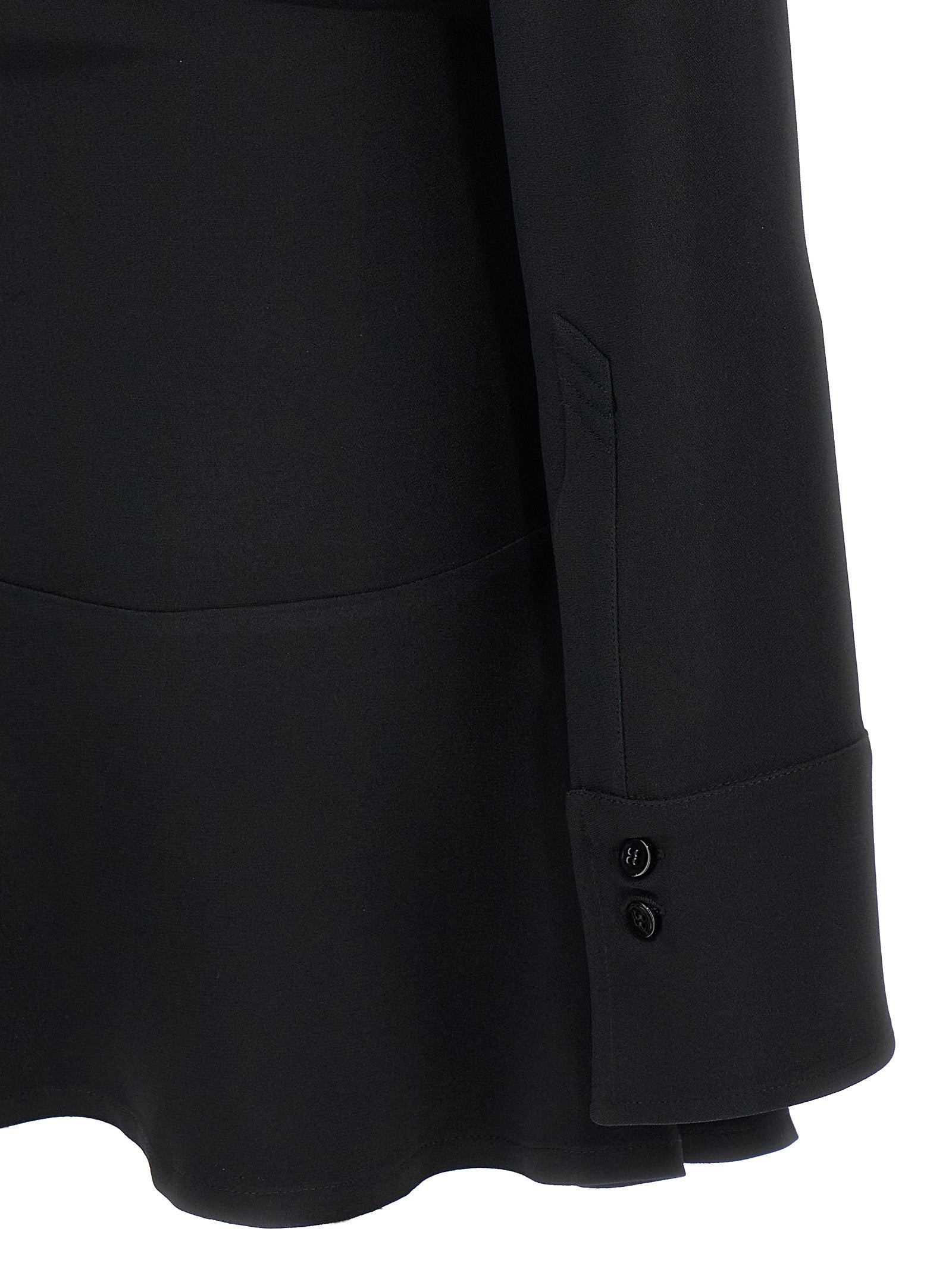 The Attico Black Marabou Short Women's Dress