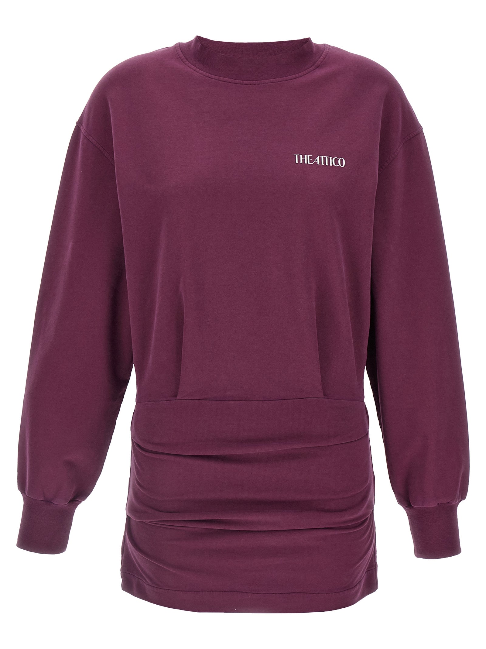 The Attico Bordeaux Cotton Short Women's Dress