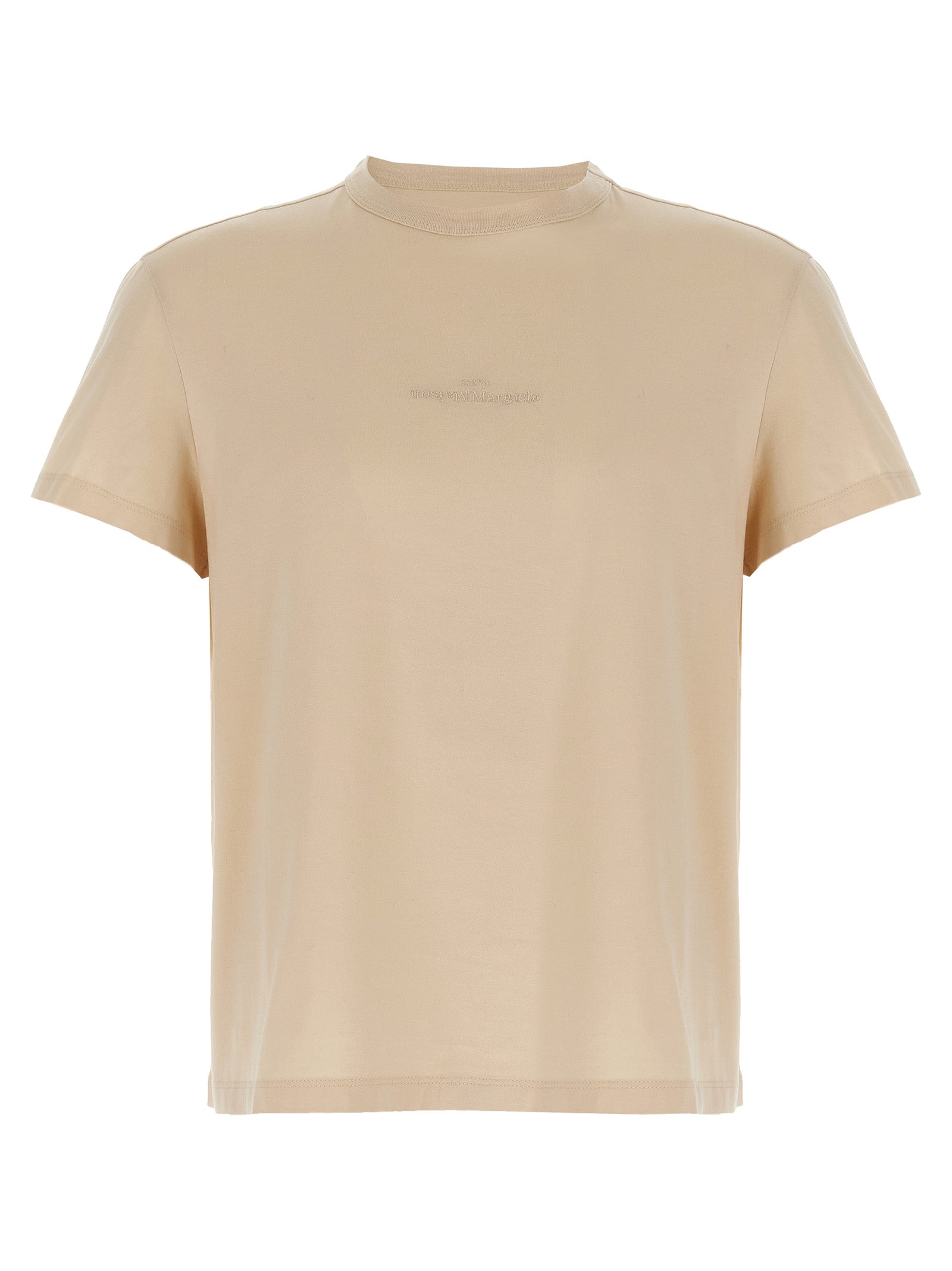Maison Margiela Beige Cotton Men's T-Shirt