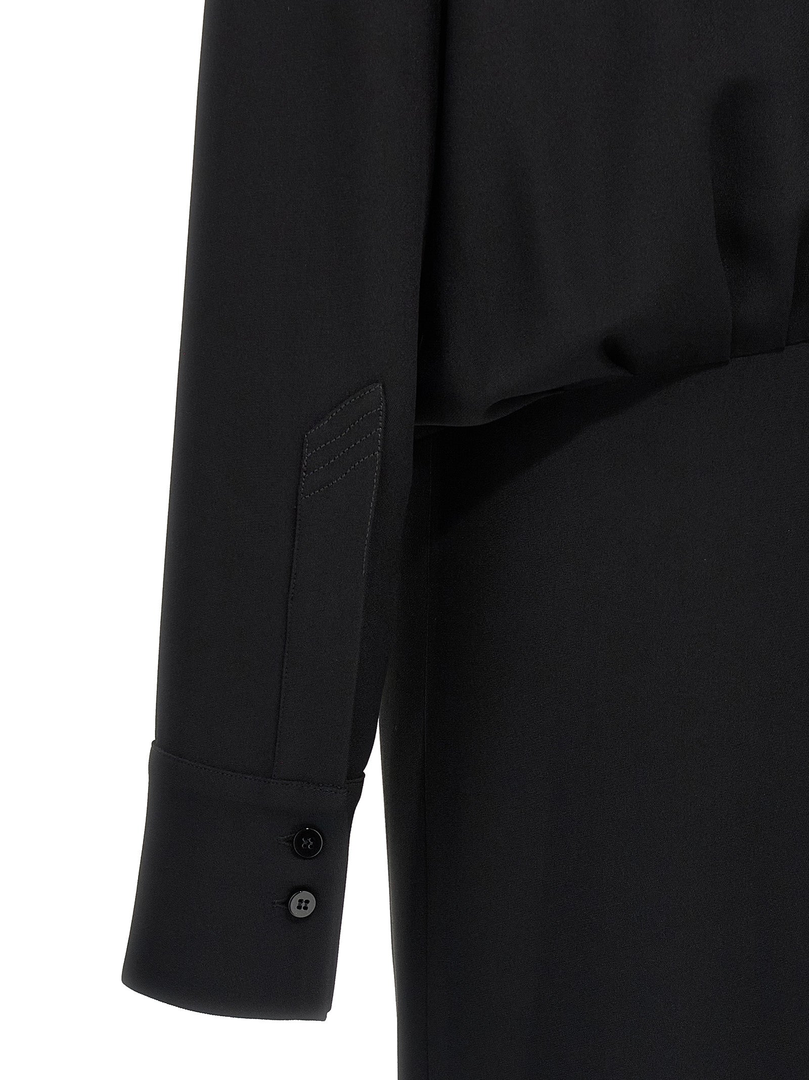 The Attico Black Marabou Midi Women's Dress