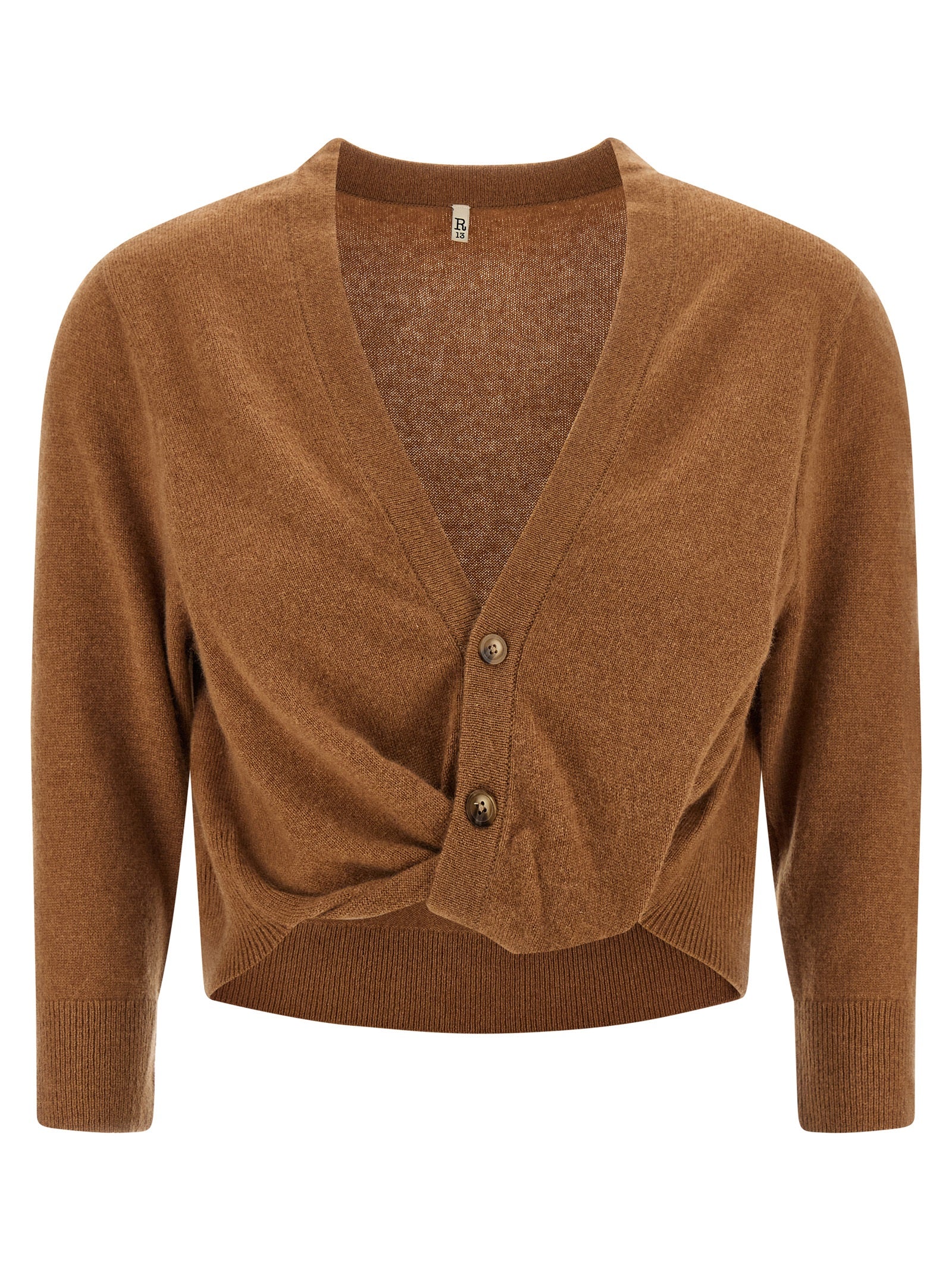 R13 Brown Cashmere Women's Cardigan