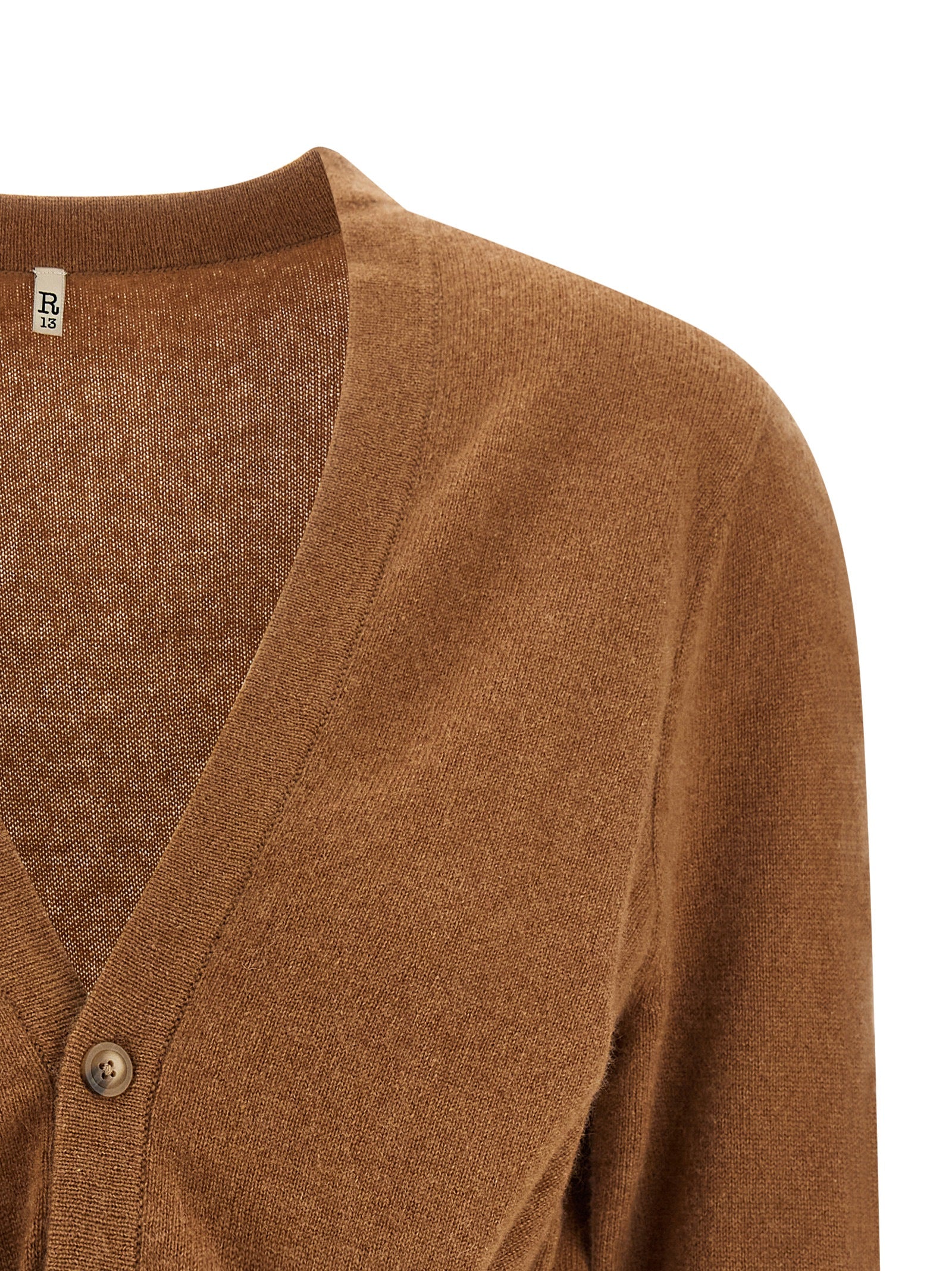 R13 Brown Cashmere Women's Cardigan
