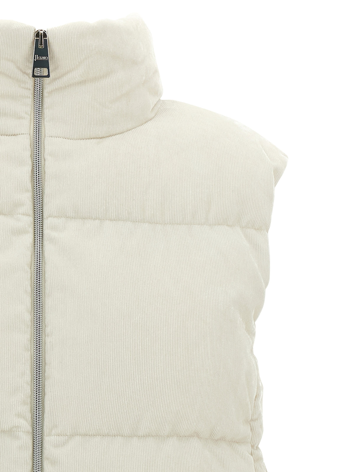 Herno White Viscose Sleeveless Women's Jacket