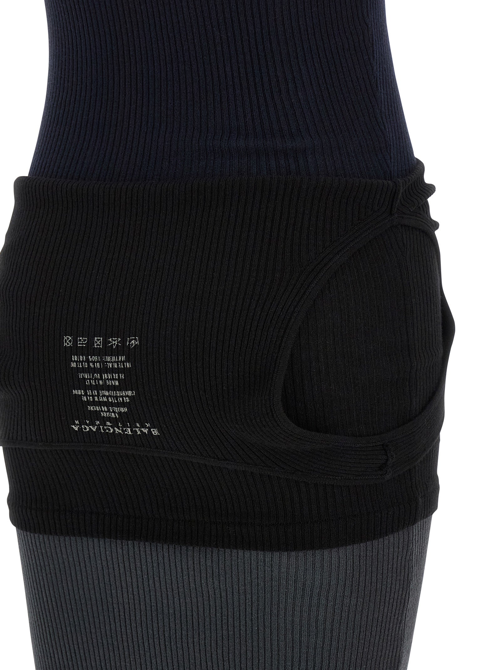 Balenciaga Black Cotton Long Women's Dress