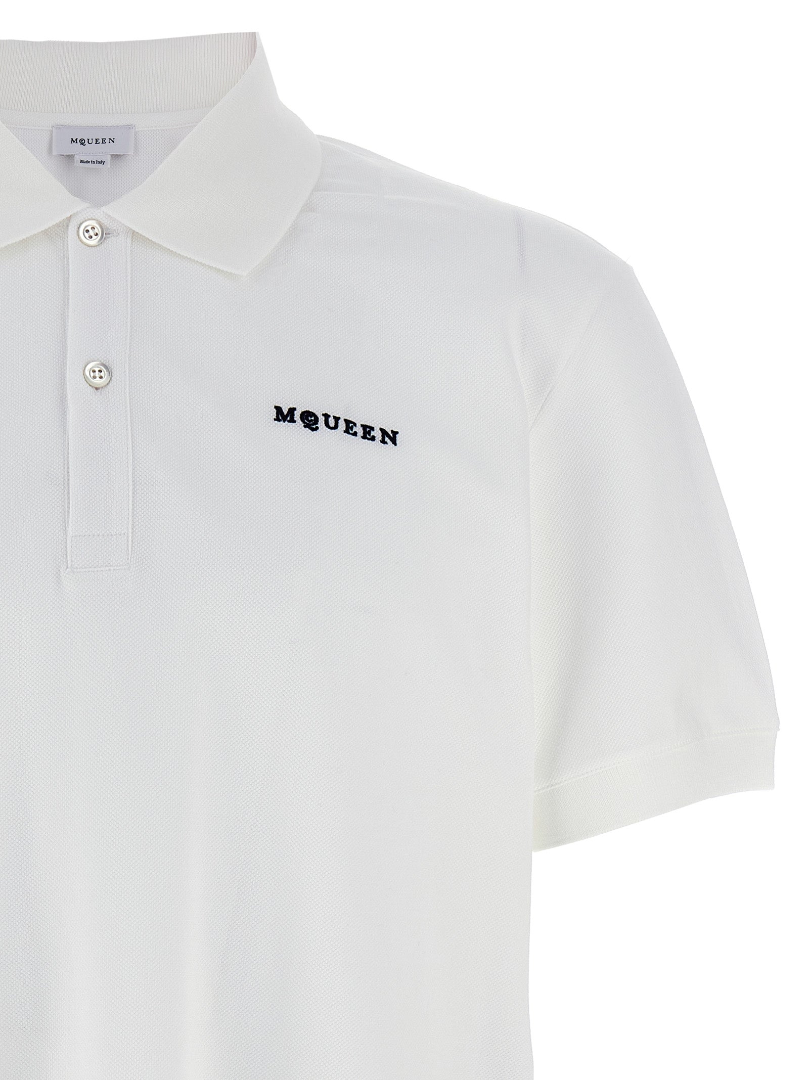 Alexander McQueen Bicolor Cotton Polo Men's Shirt