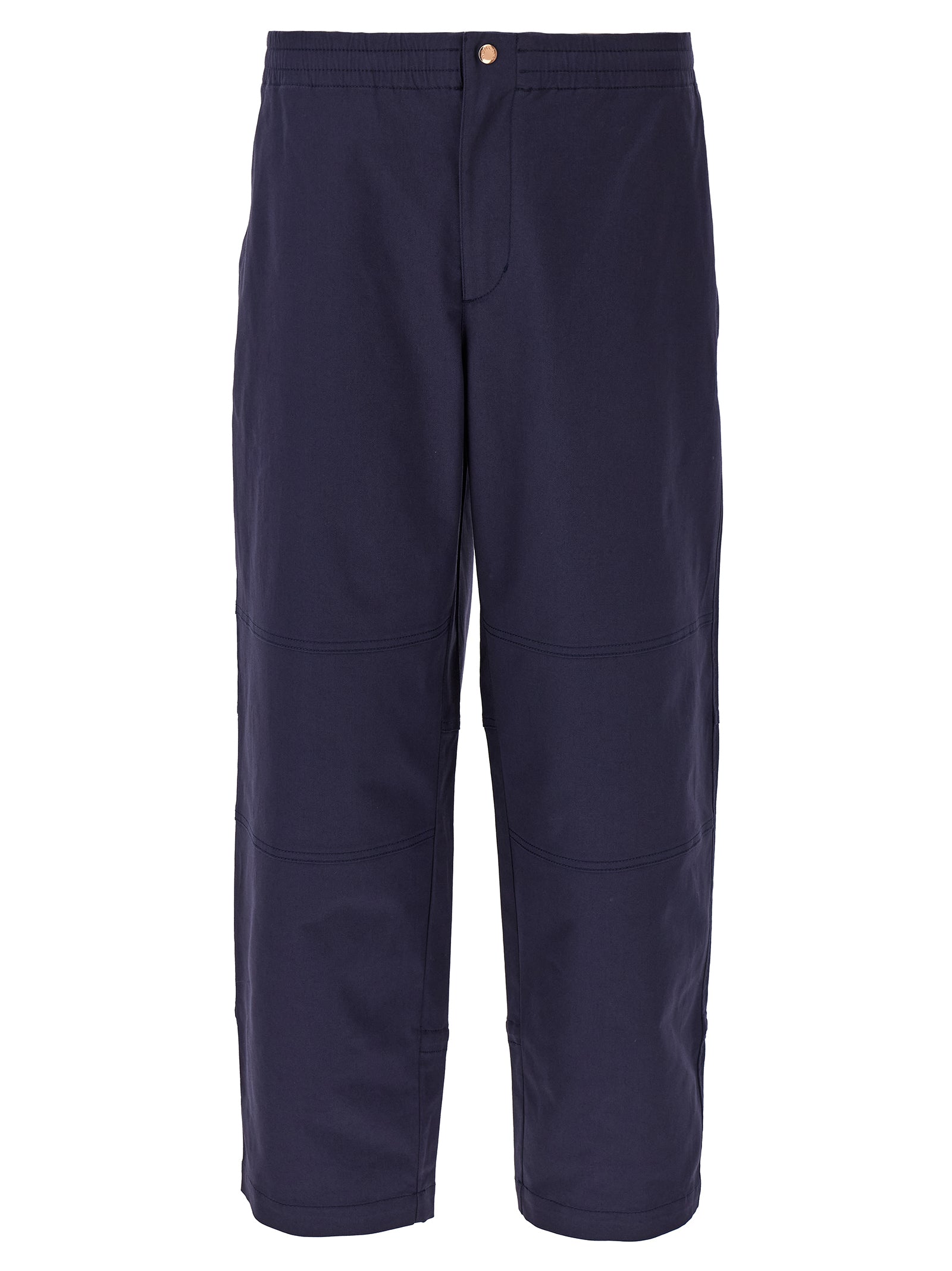 MONCLER GENIUS Blue Cotton Casual Men's Pants