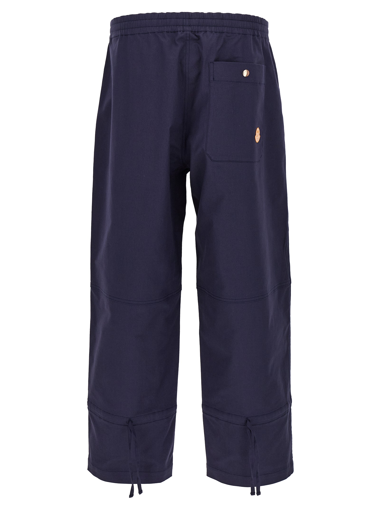 MONCLER GENIUS Blue Cotton Casual Men's Pants