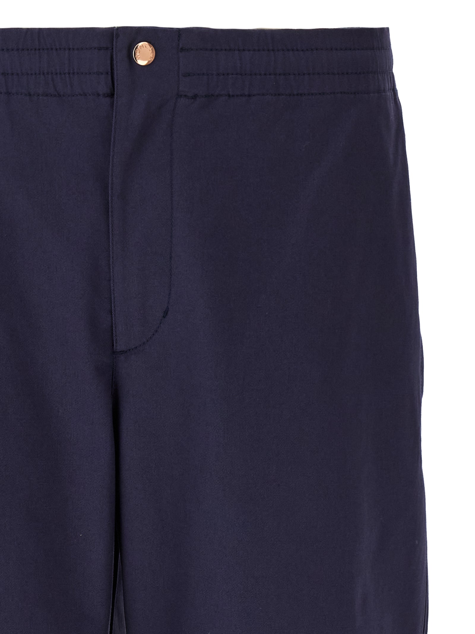 MONCLER GENIUS Blue Cotton Casual Men's Pants