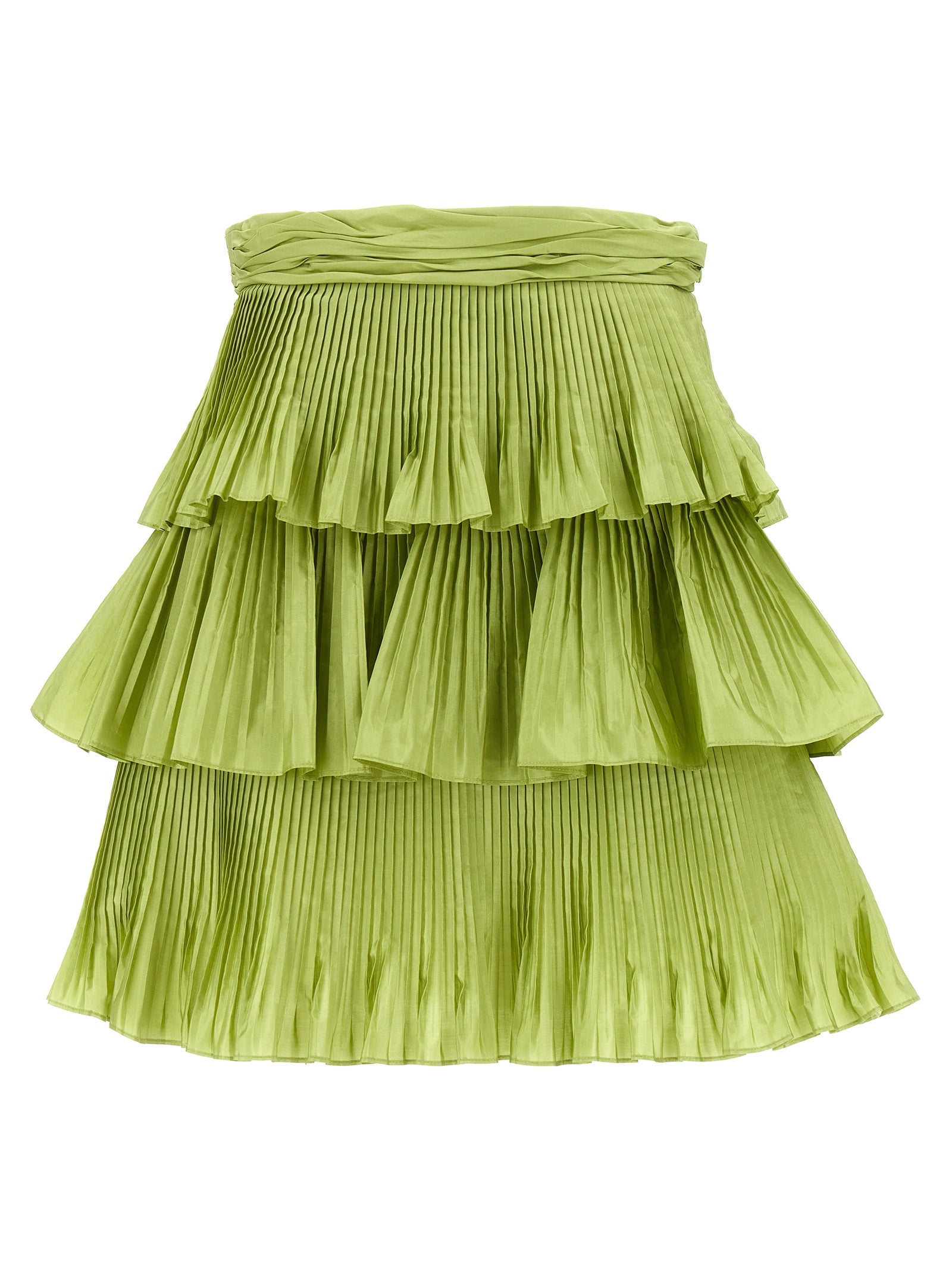 Valentino Garavani Bicolor Silk Long Women's Skirt