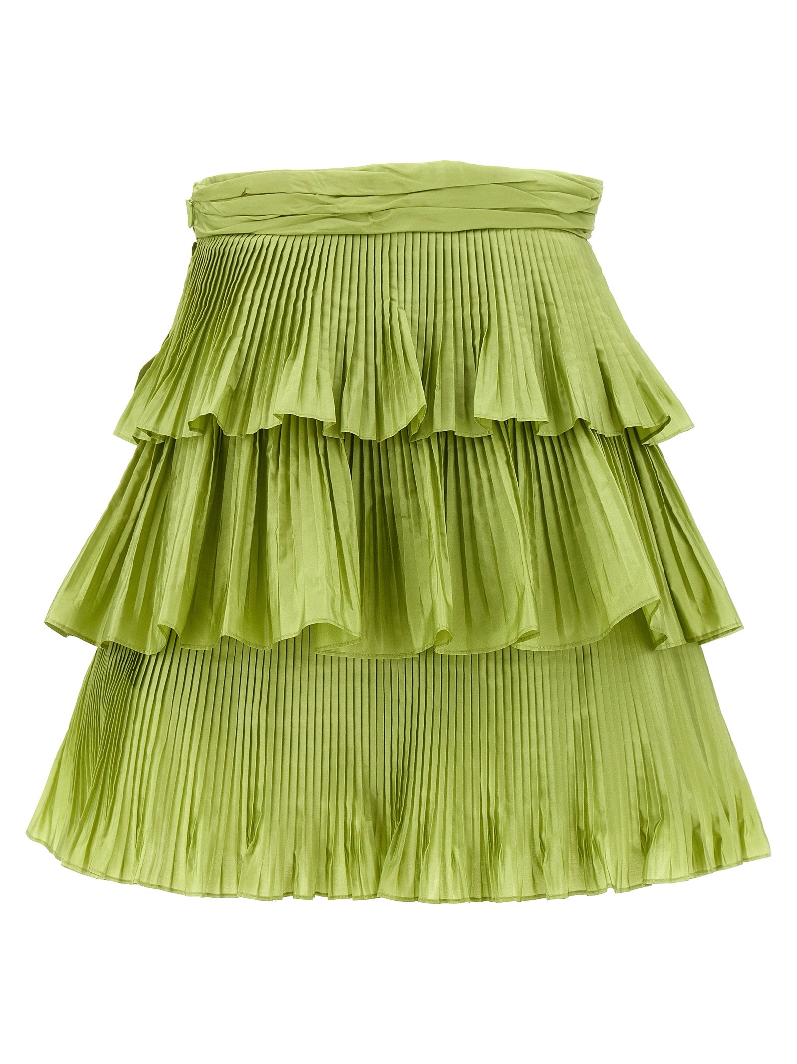 Valentino Garavani Bicolor Silk Long Women's Skirt