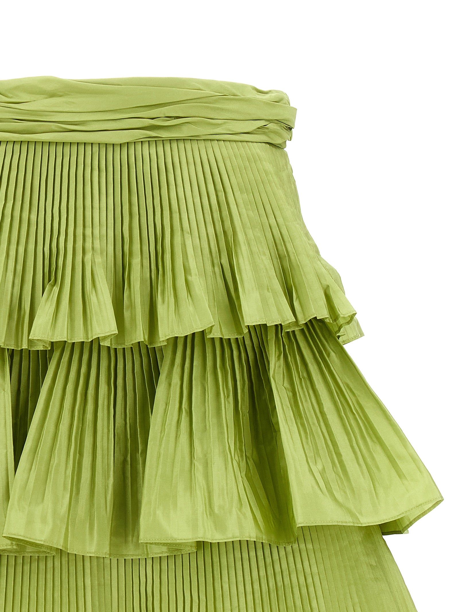 Valentino Garavani Bicolor Silk Long Women's Skirt