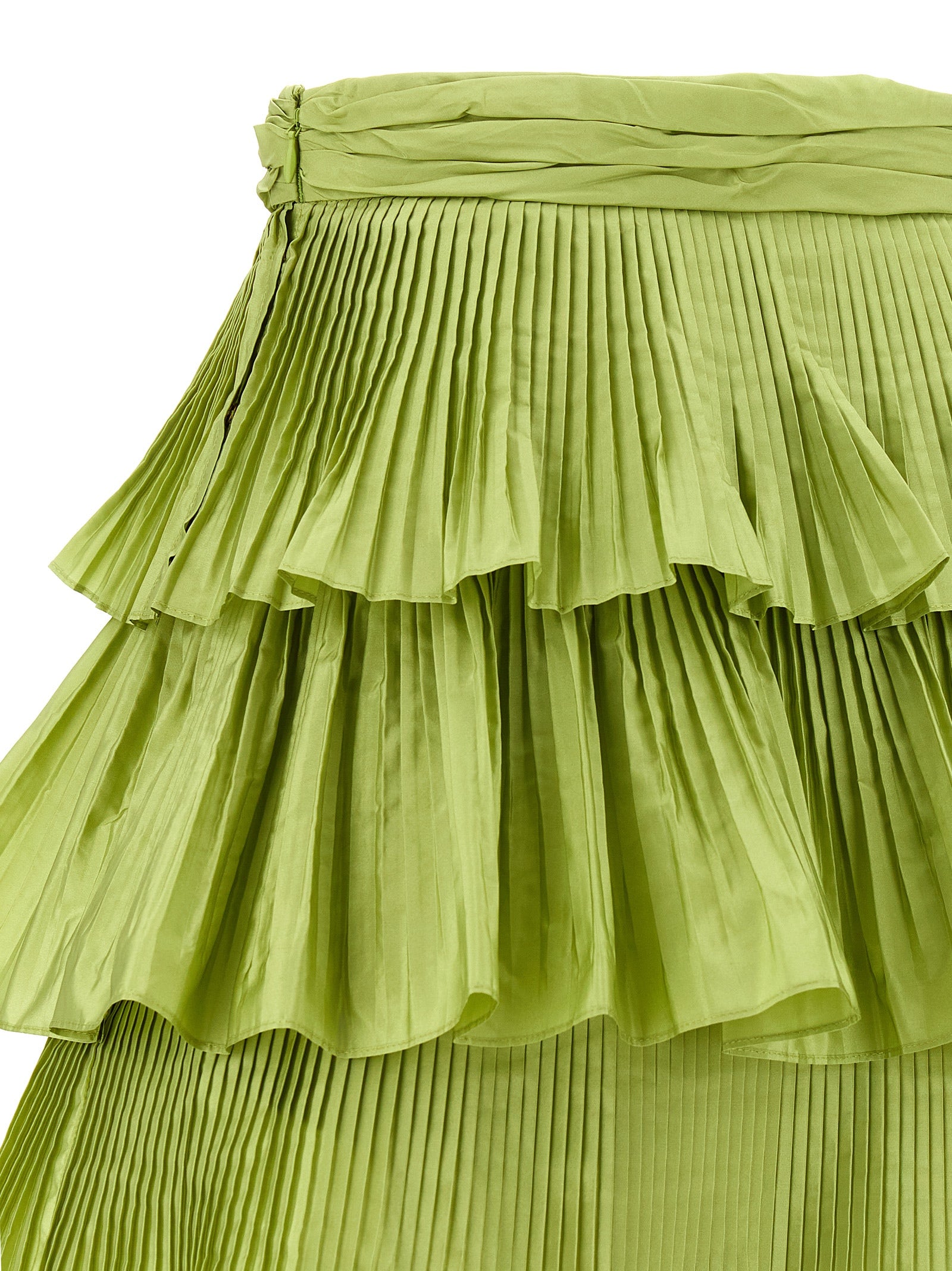 Valentino Garavani Bicolor Silk Long Women's Skirt