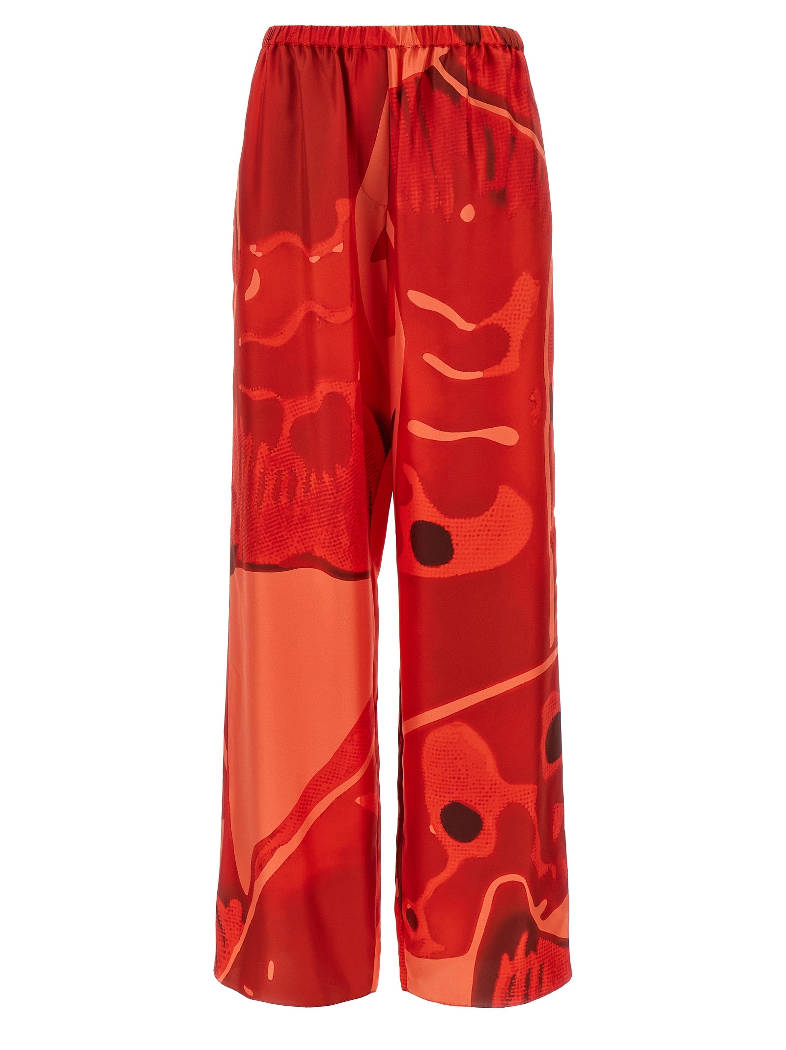 Ferragamo Multicolor Silk Casual Women's Pants