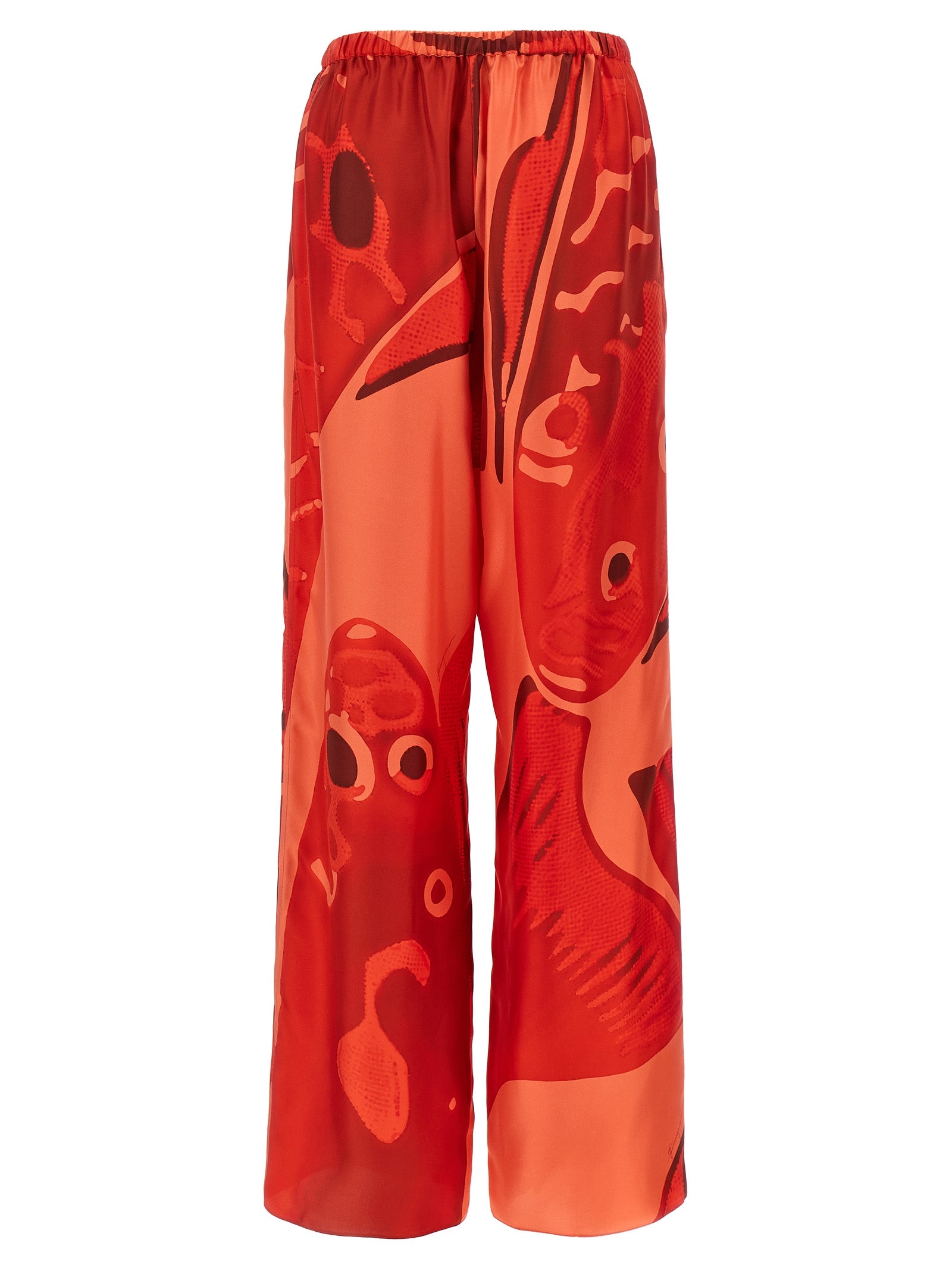 Ferragamo Multicolor Silk Casual Women's Pants