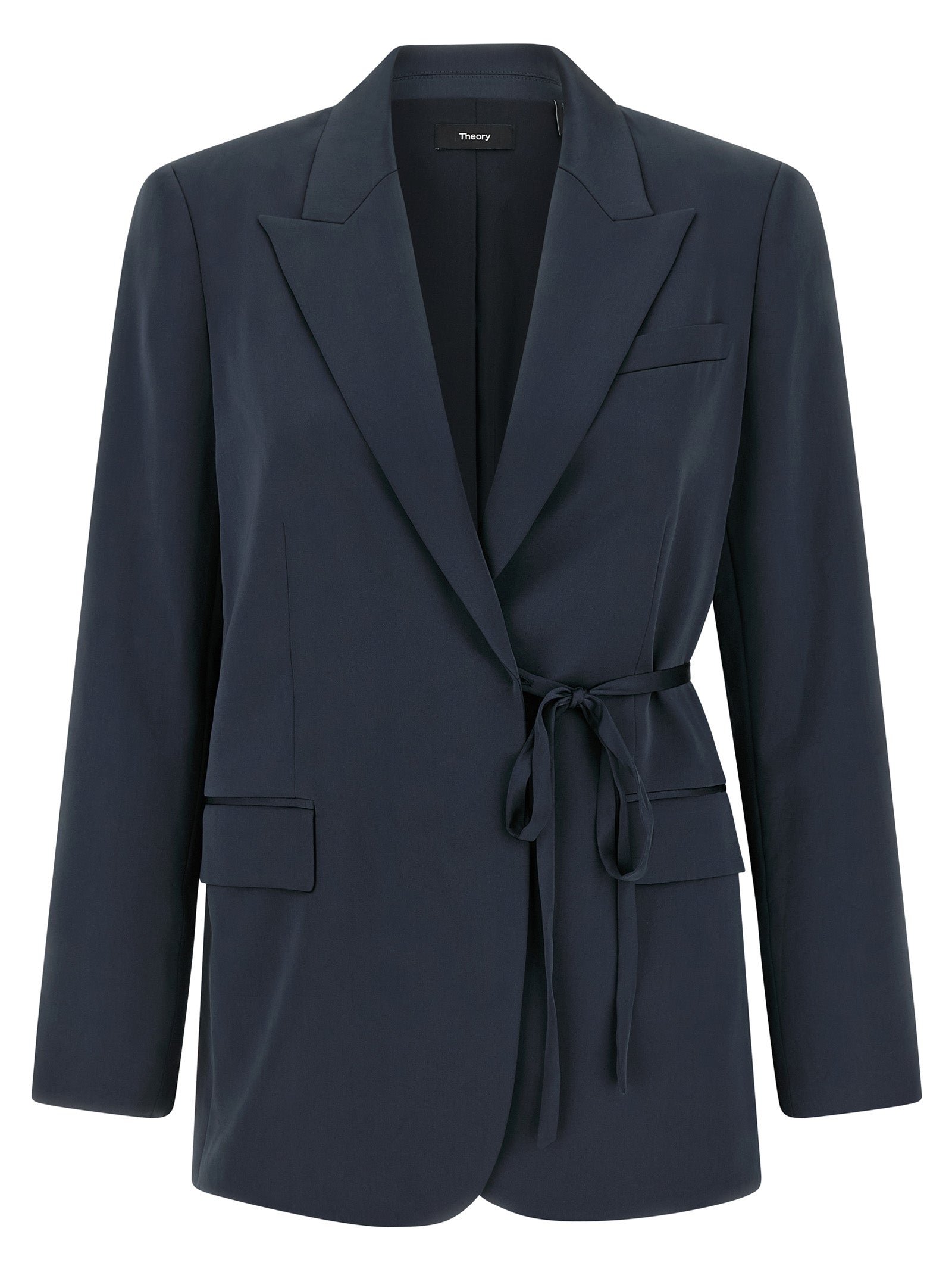 Theory Blue Polyester Women's Blazer