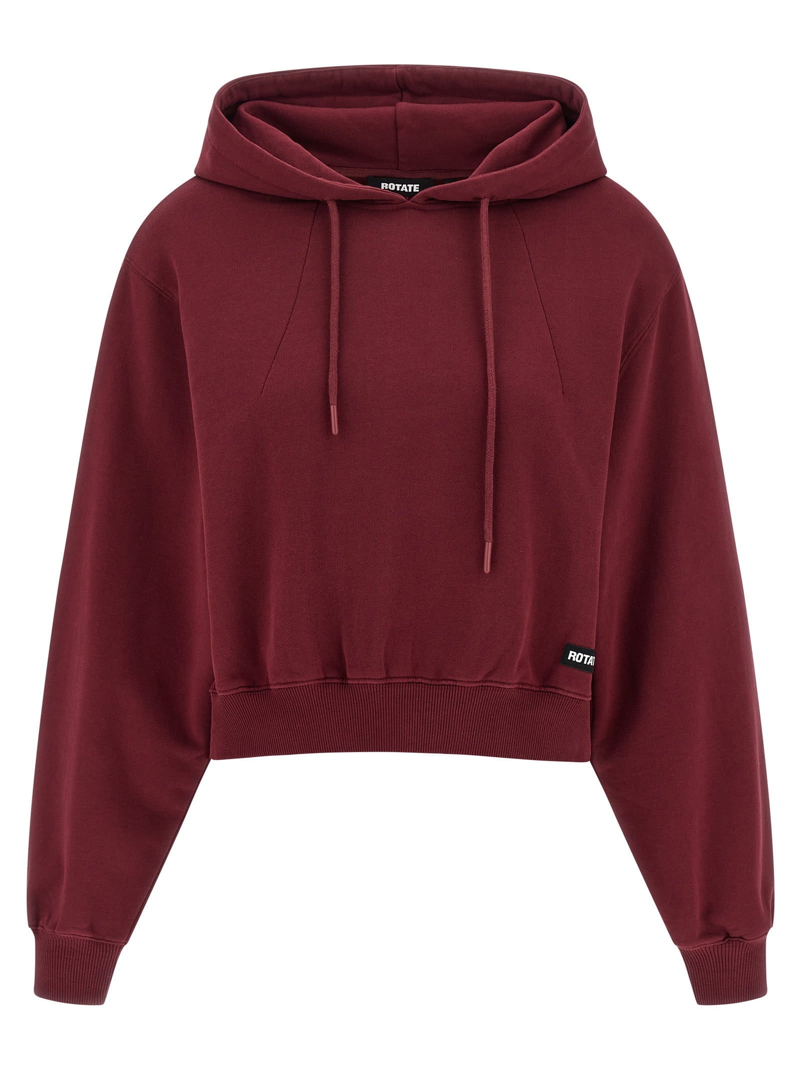 ROTATE BIRGER CHRISTENSEN Bordeaux Cotton Women's Hoodie