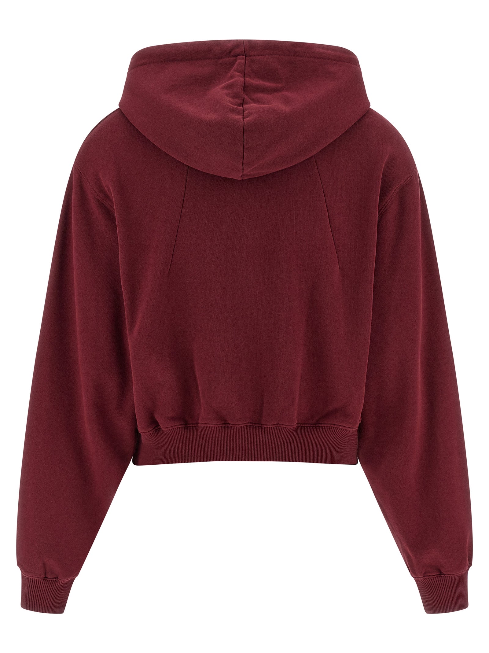ROTATE BIRGER CHRISTENSEN Bordeaux Cotton Women's Hoodie