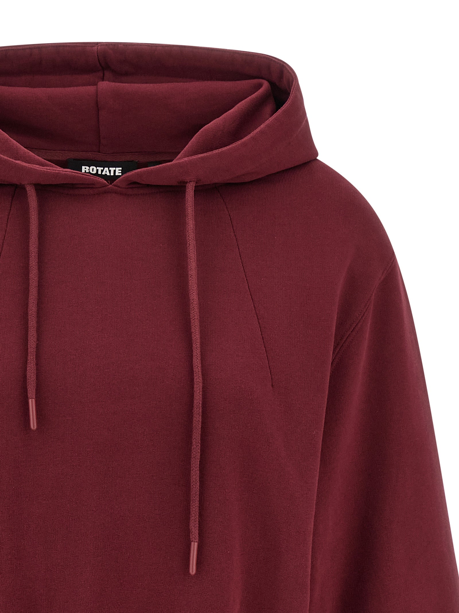 ROTATE BIRGER CHRISTENSEN Bordeaux Cotton Women's Hoodie